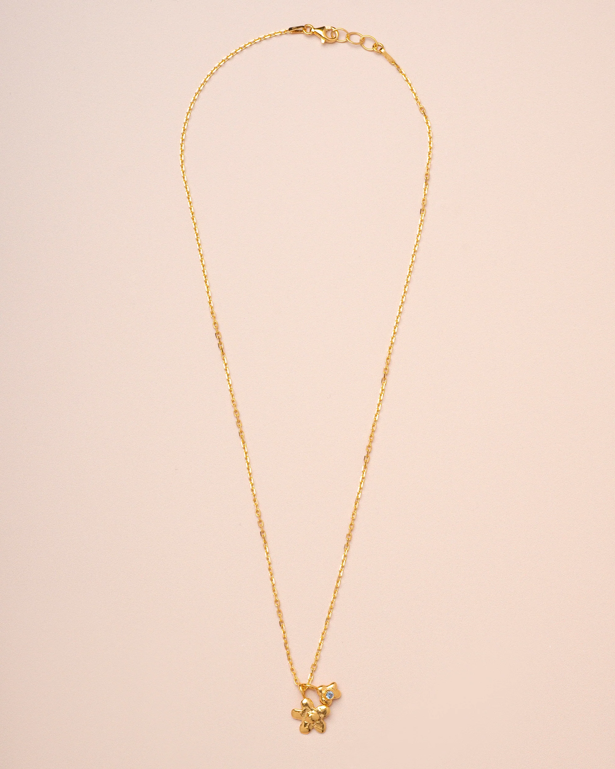 Necklace Spring Flower Pe Gold