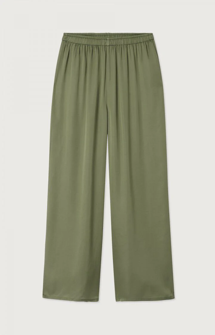 Women's Trousers Lightweight Silky Fabric - Eucalyptus