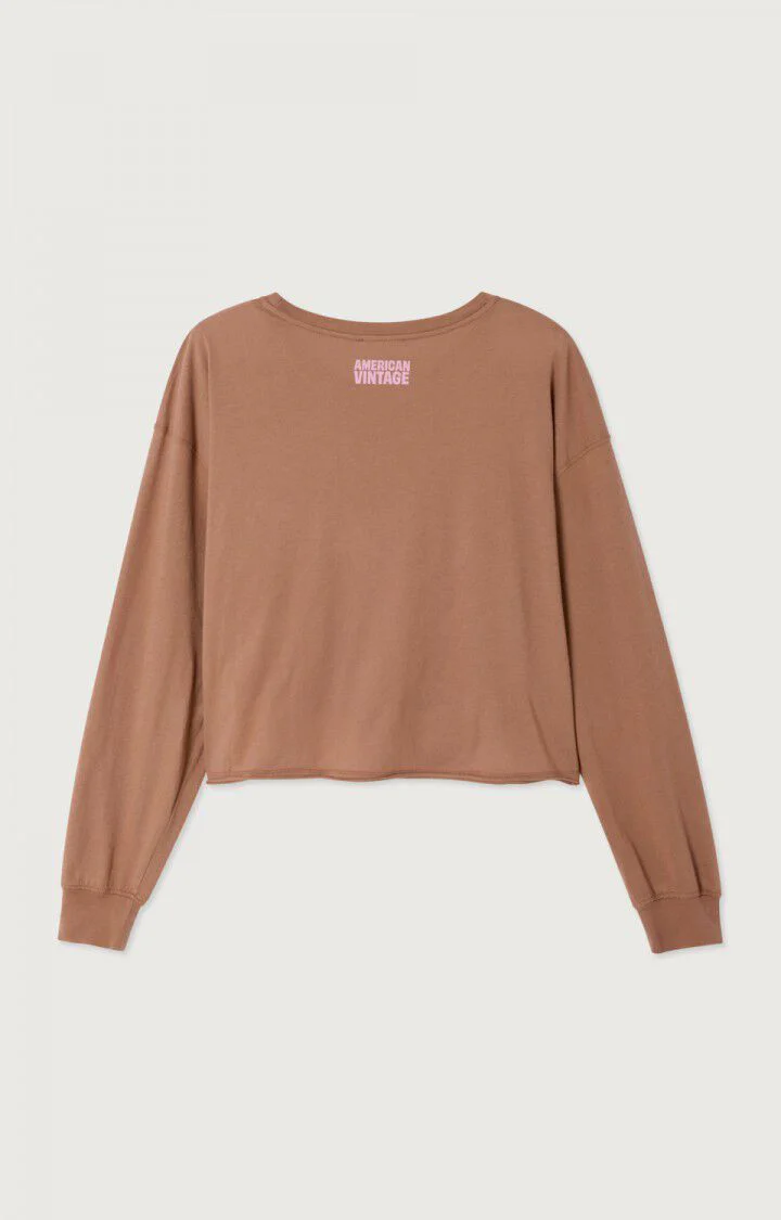 Unisex Sweatshirt Heavyweight Cotton-Polyester Fleece - Chocolate - Image 8