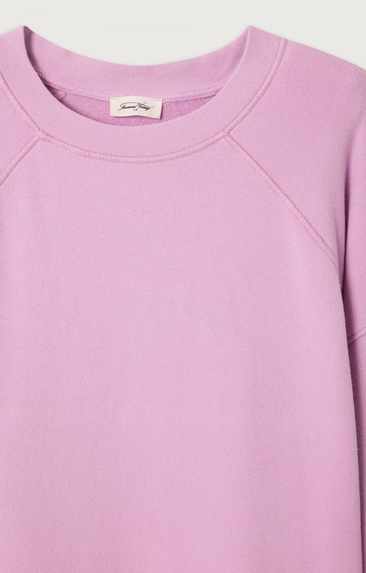 Women's Loose-Fit Sweatshirt Soft Fleece - Orchidee - Image 2