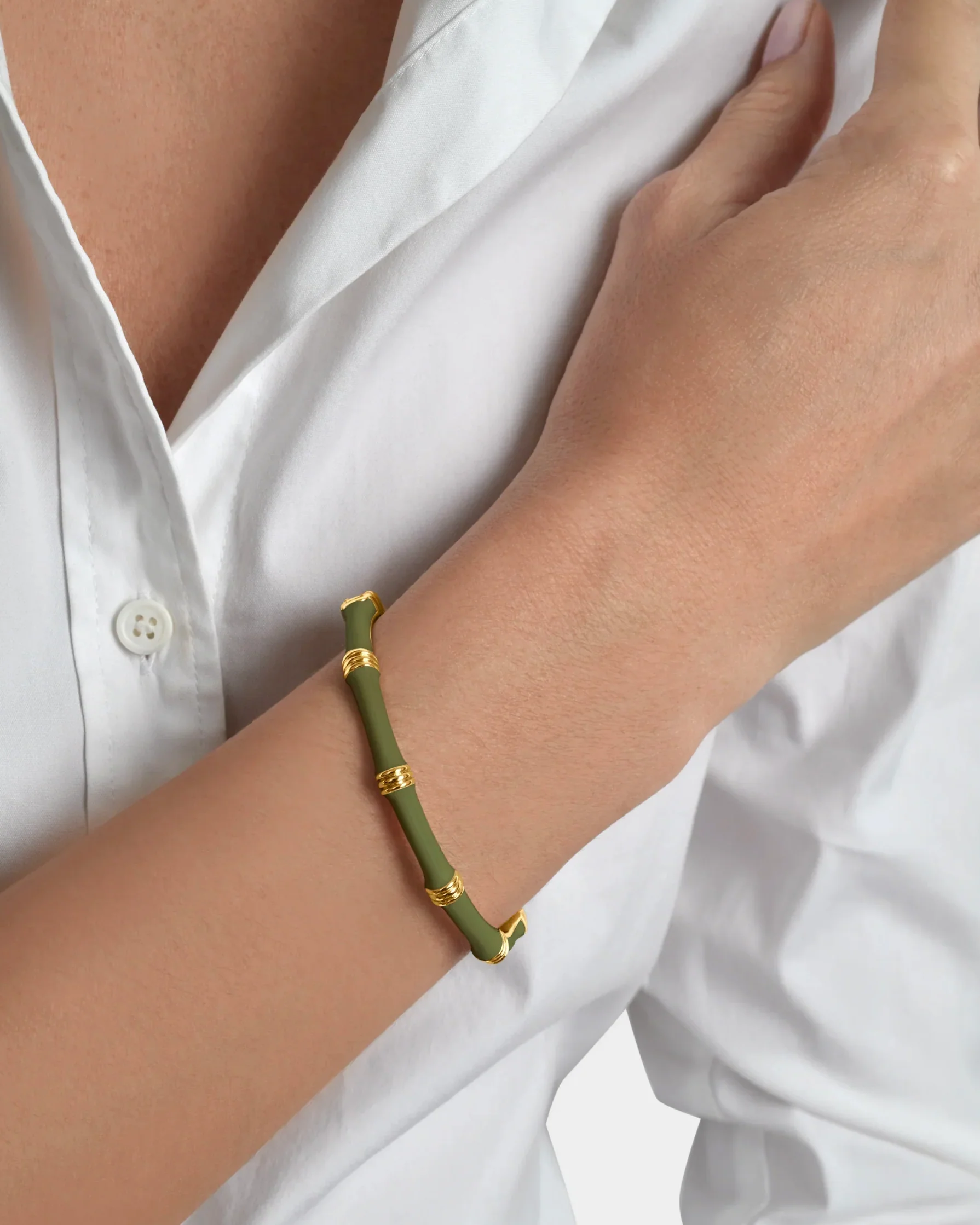 Bangle Bamboo E Hin Ban Olive-Green - Image 3