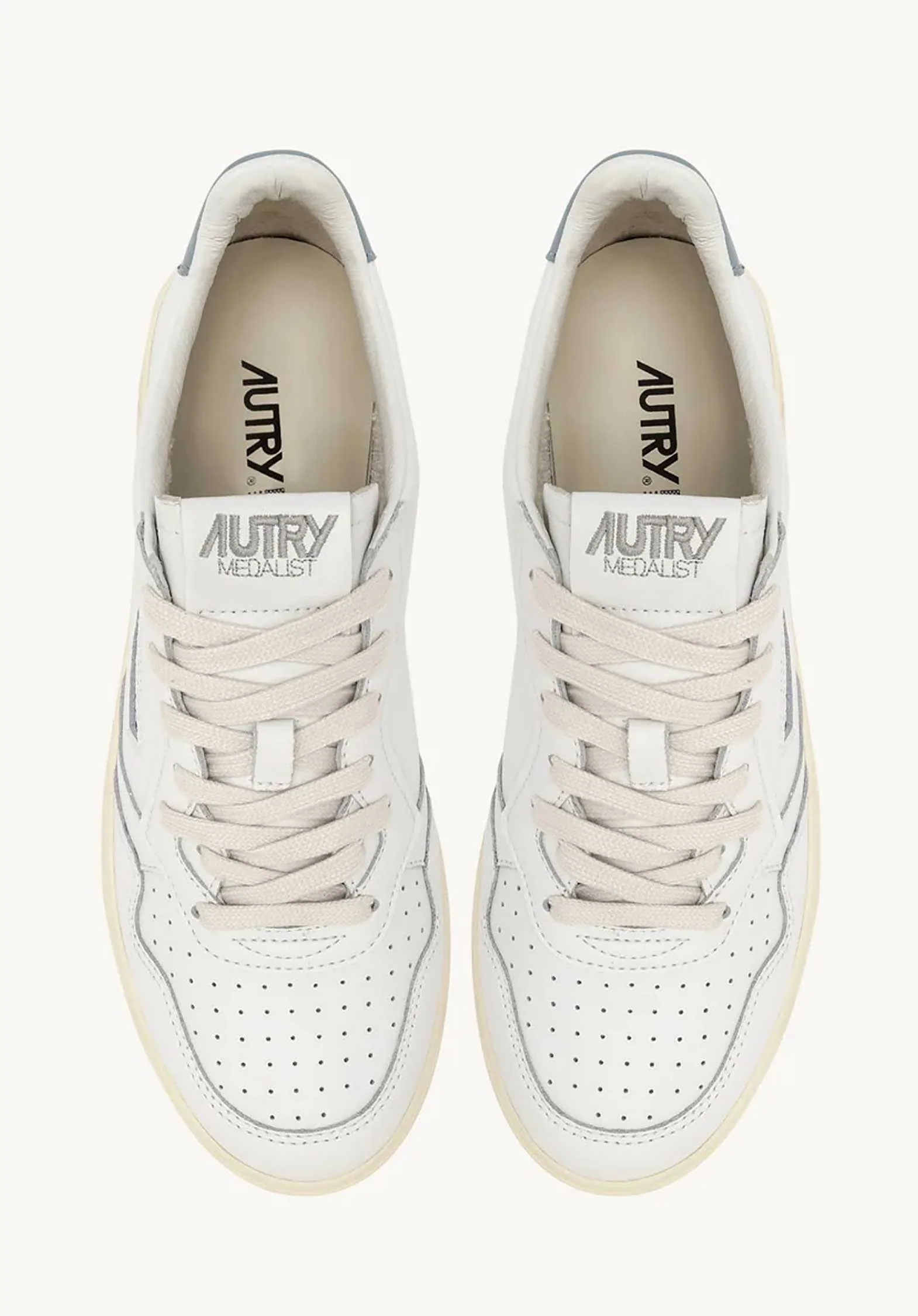 Sneaker Medalist Low Ll White-Silver-Blue - Image 3