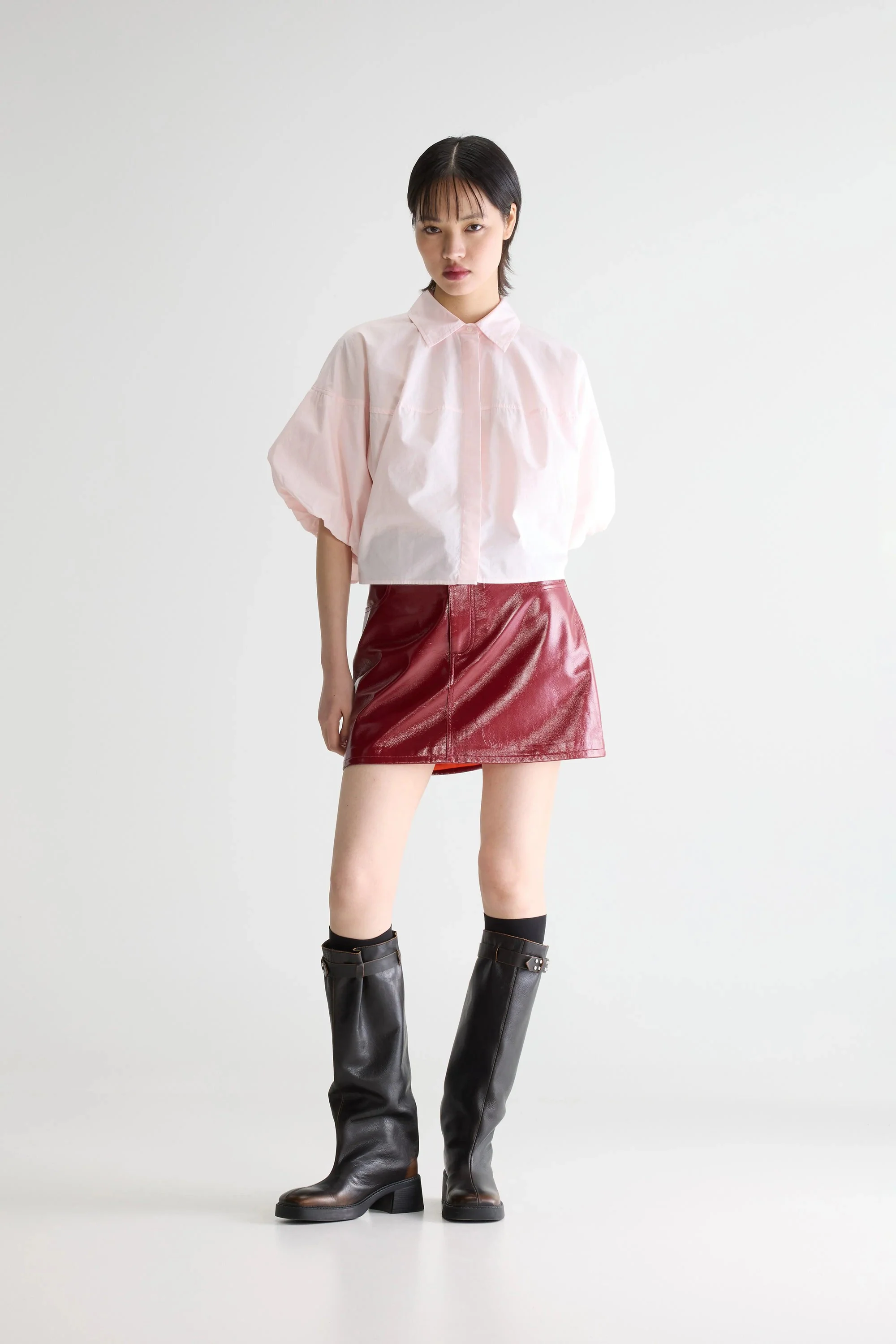 Women's Button-Down Blouse 100% Cotton Poplin - Dusk - Image 2