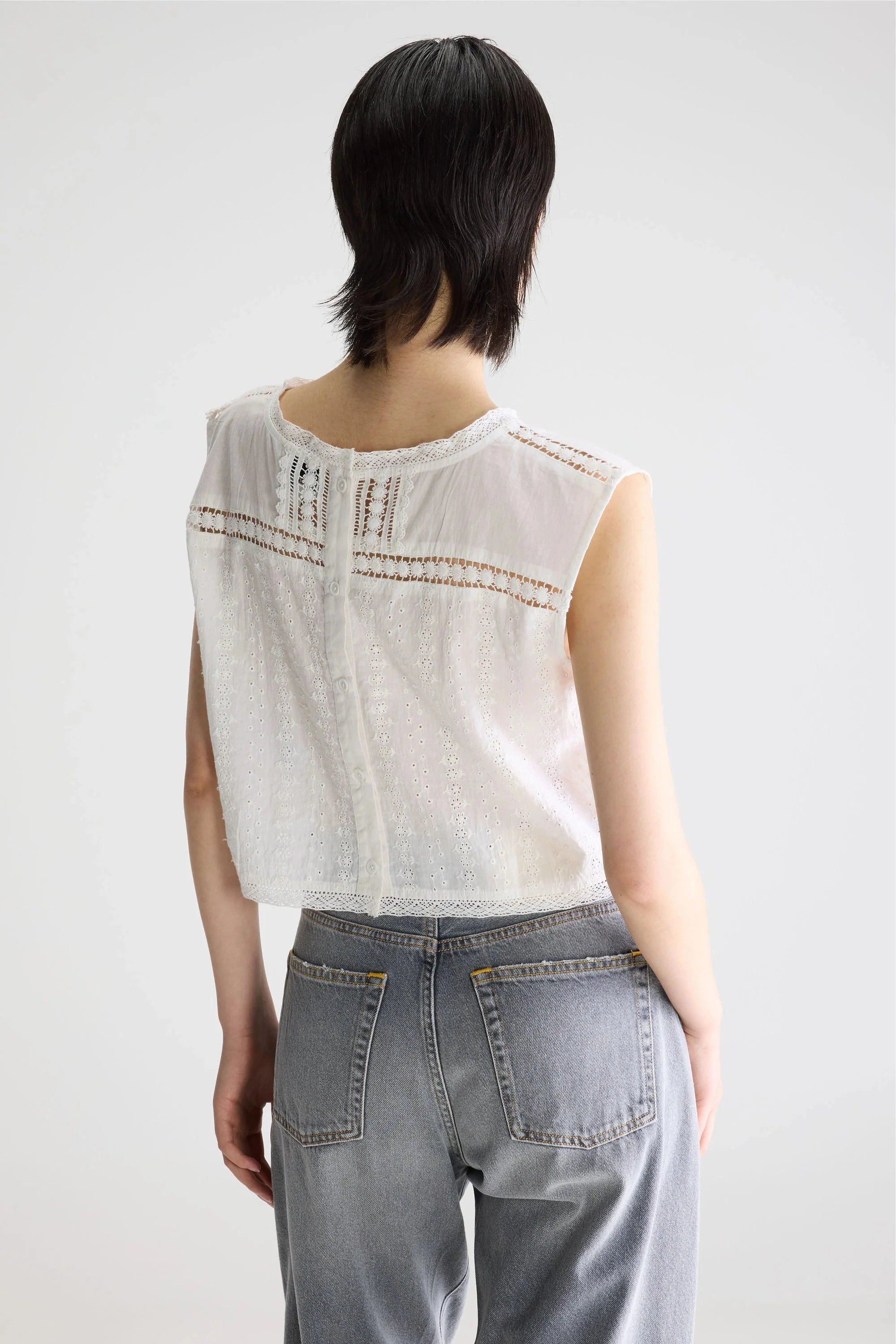 Blouse Donna R0747 White - Image 3