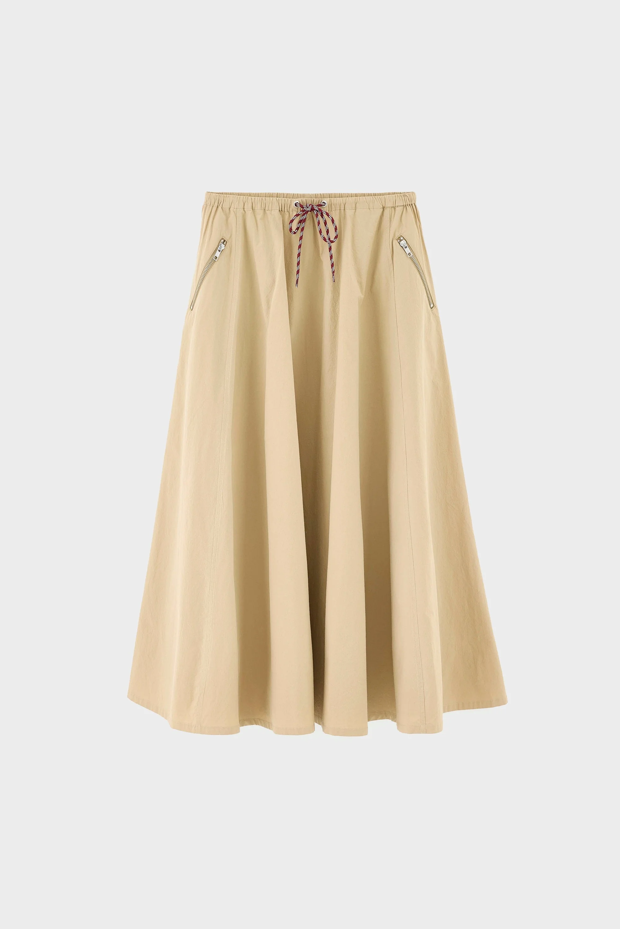 Women's Lightweight A-Line Midi Skirt Cotton - Clay