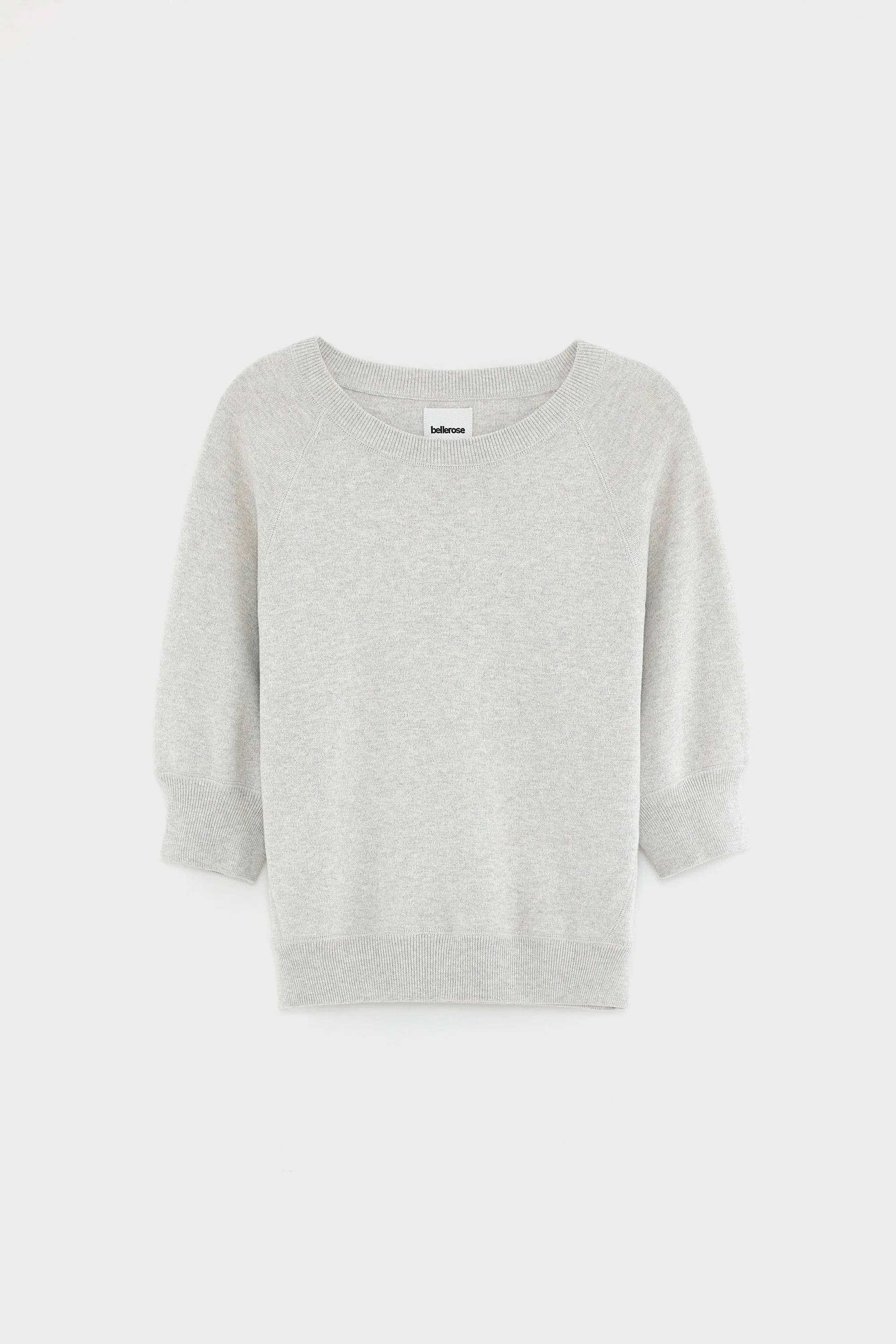 Women's Oversized Sweatshirt Cotton - Blue Stripes Oyster - Image 6