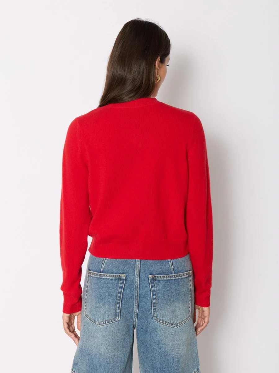 Cardigan 21mycoolred Cherry-Red - Image 3