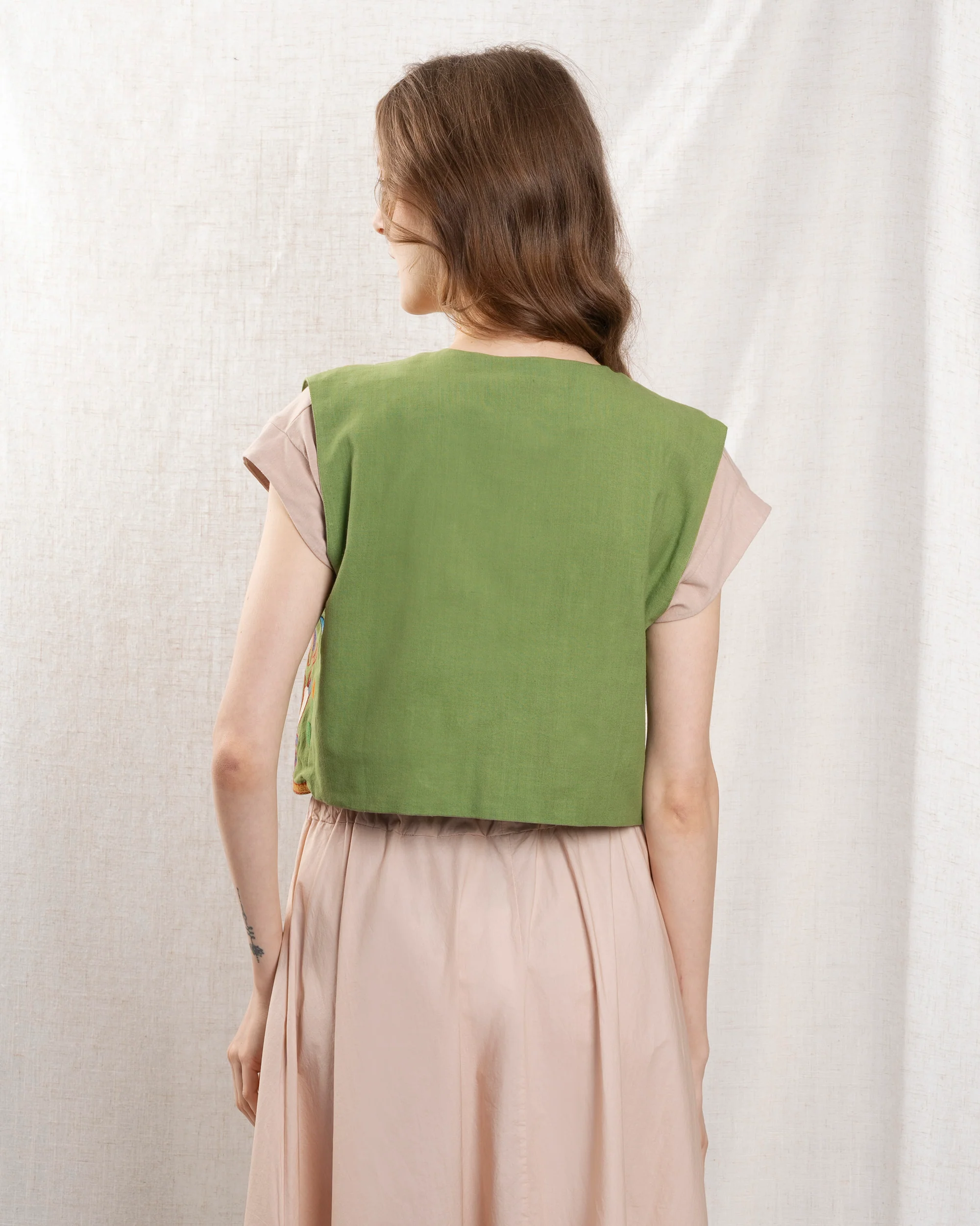 Women Gilet Congo Quilted Vest 100 Percent Polyester - Green - Image 2