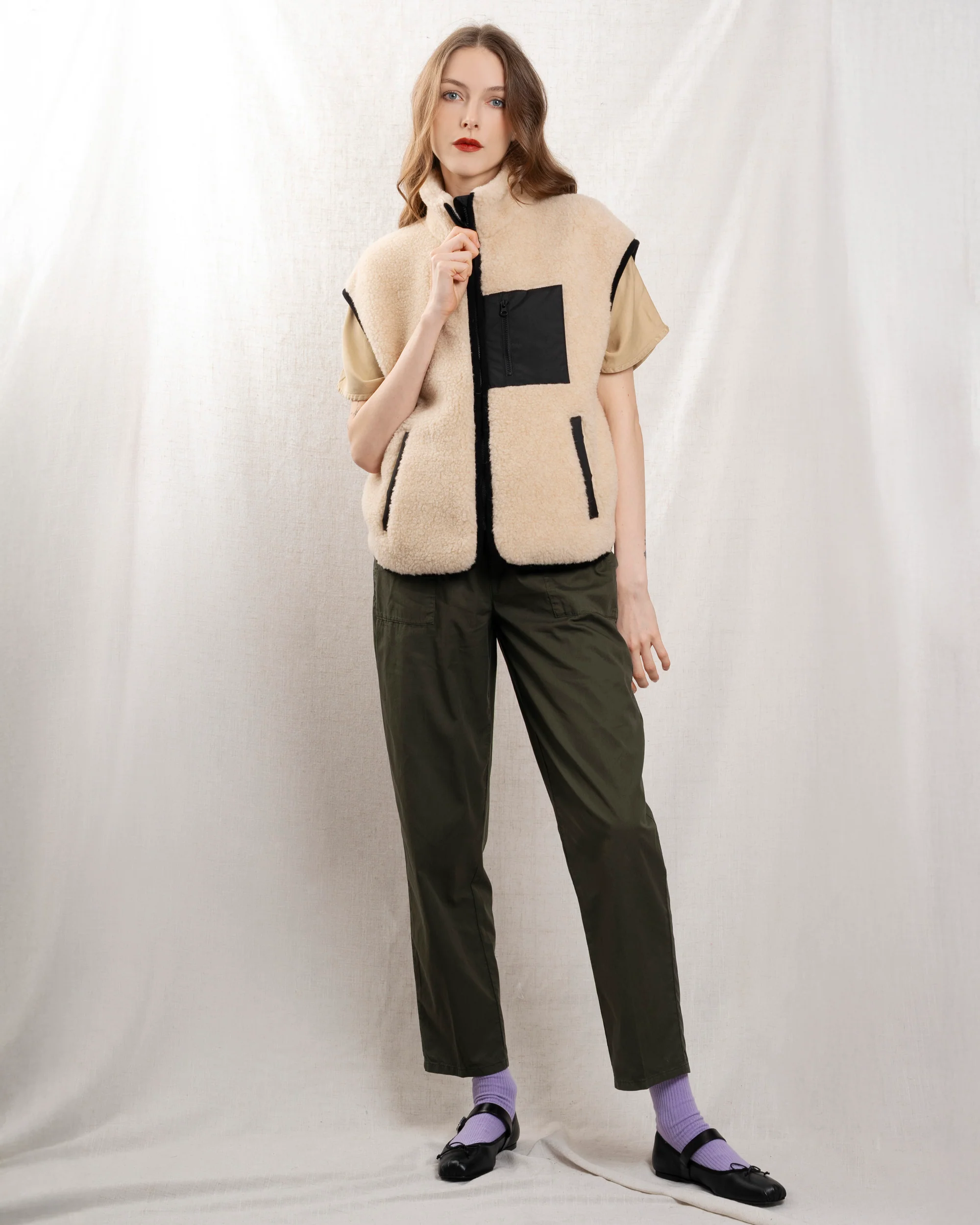 Vest Sherp Light-Beige - Image 5