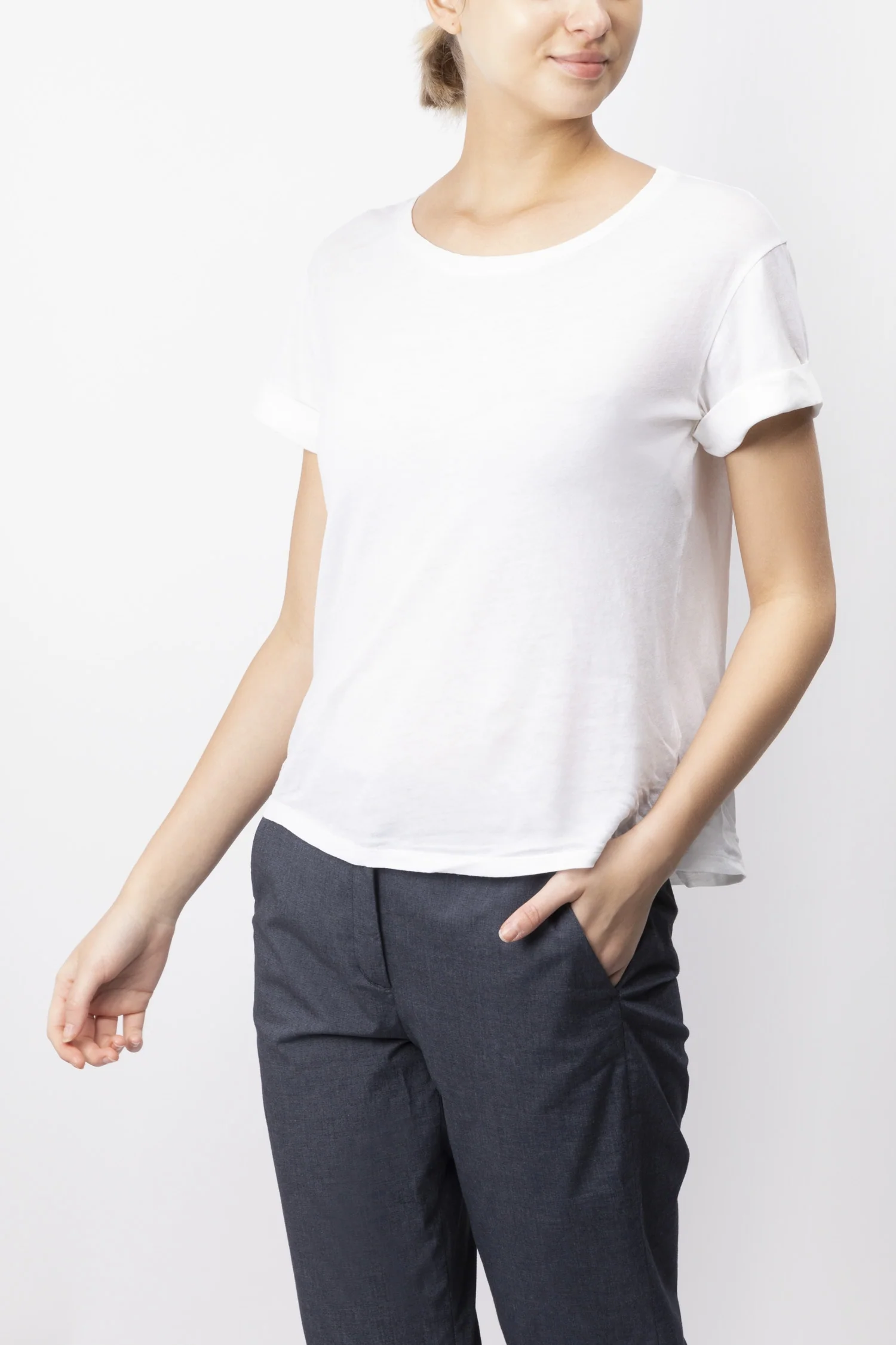 Cotton And Cashmere Blend T-shirt - Image 2