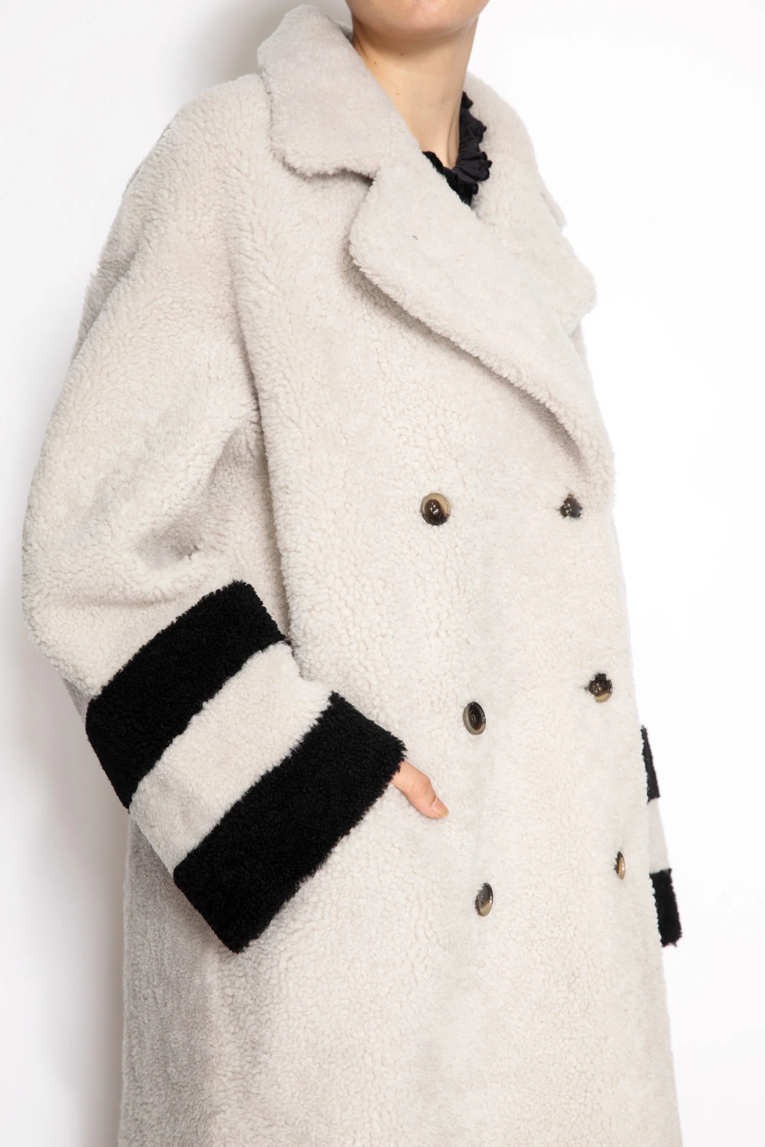 Double Breasted Fur Coat - Image 4