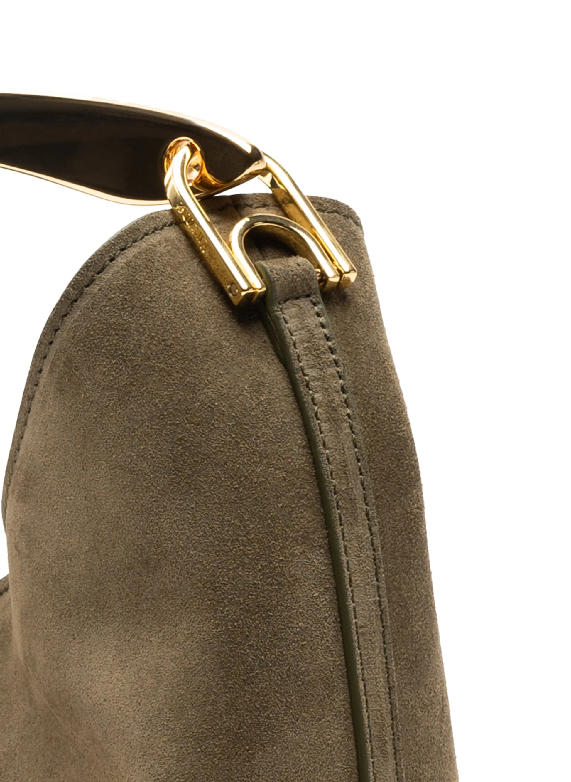 Shoulder Bag Boomerang Suede Truffle - Image 4