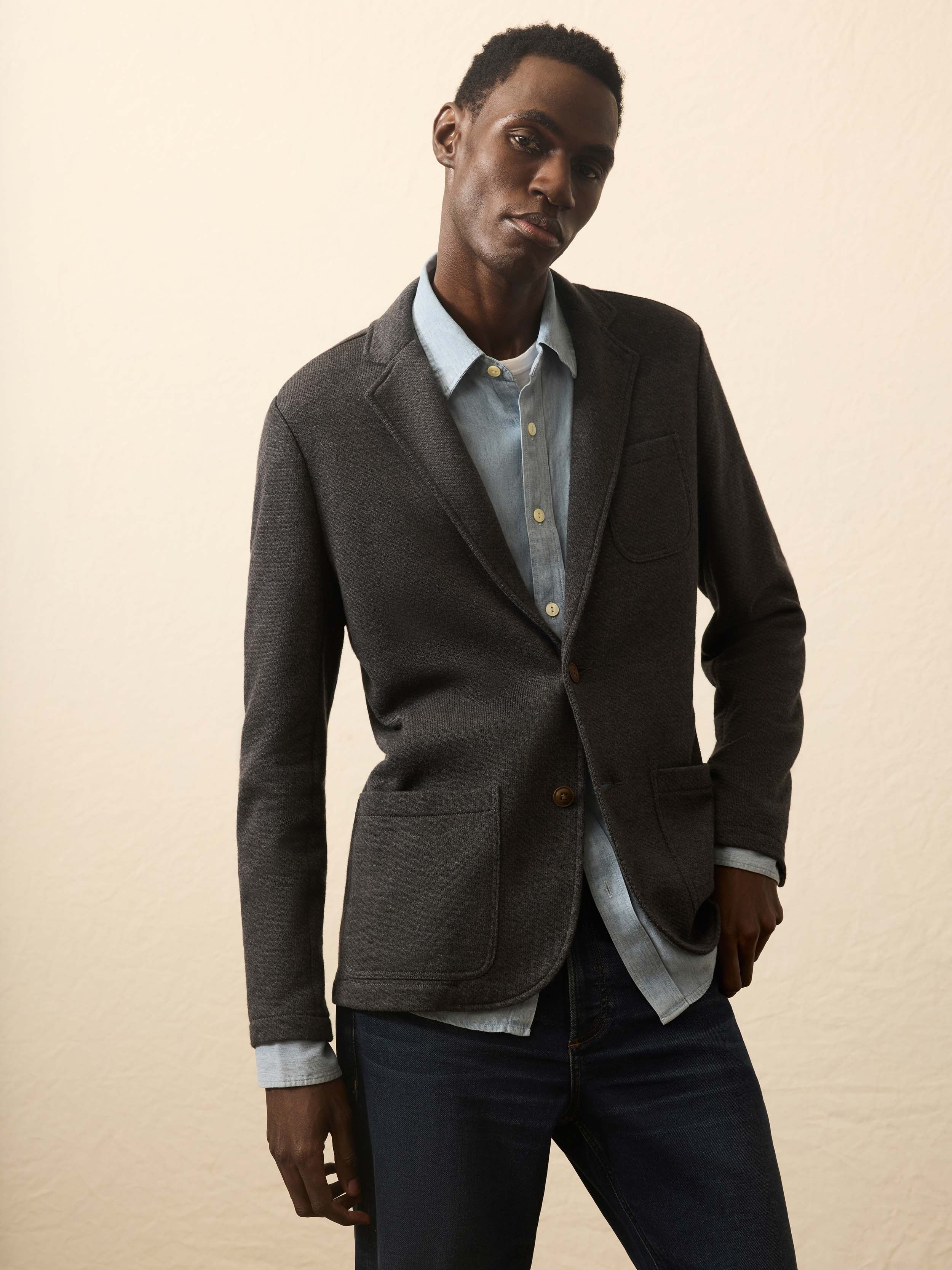 Jacket Wos2507 Black-Sky-Melange
