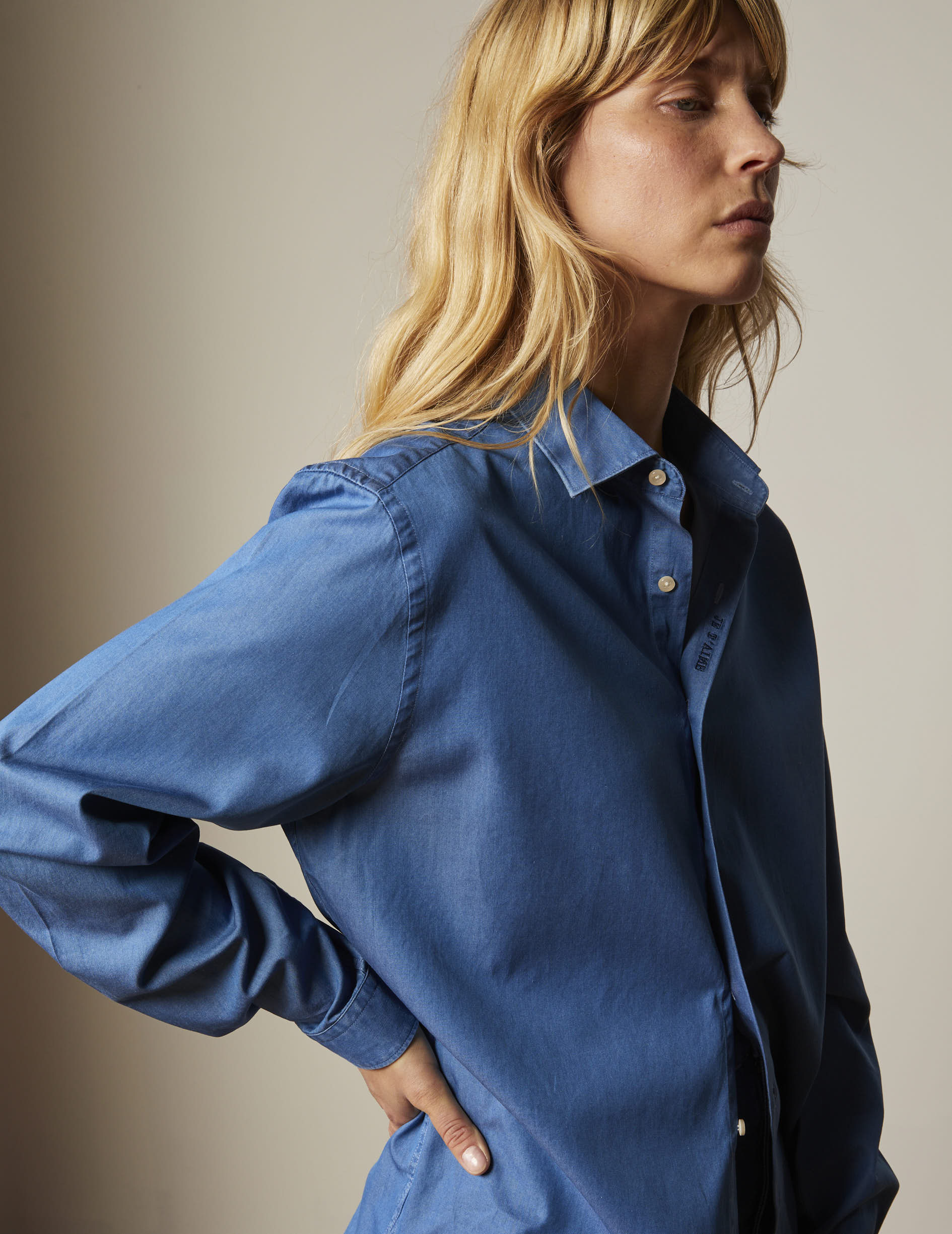 Denim Shirt Je Taime Denim Bleu - Image 2