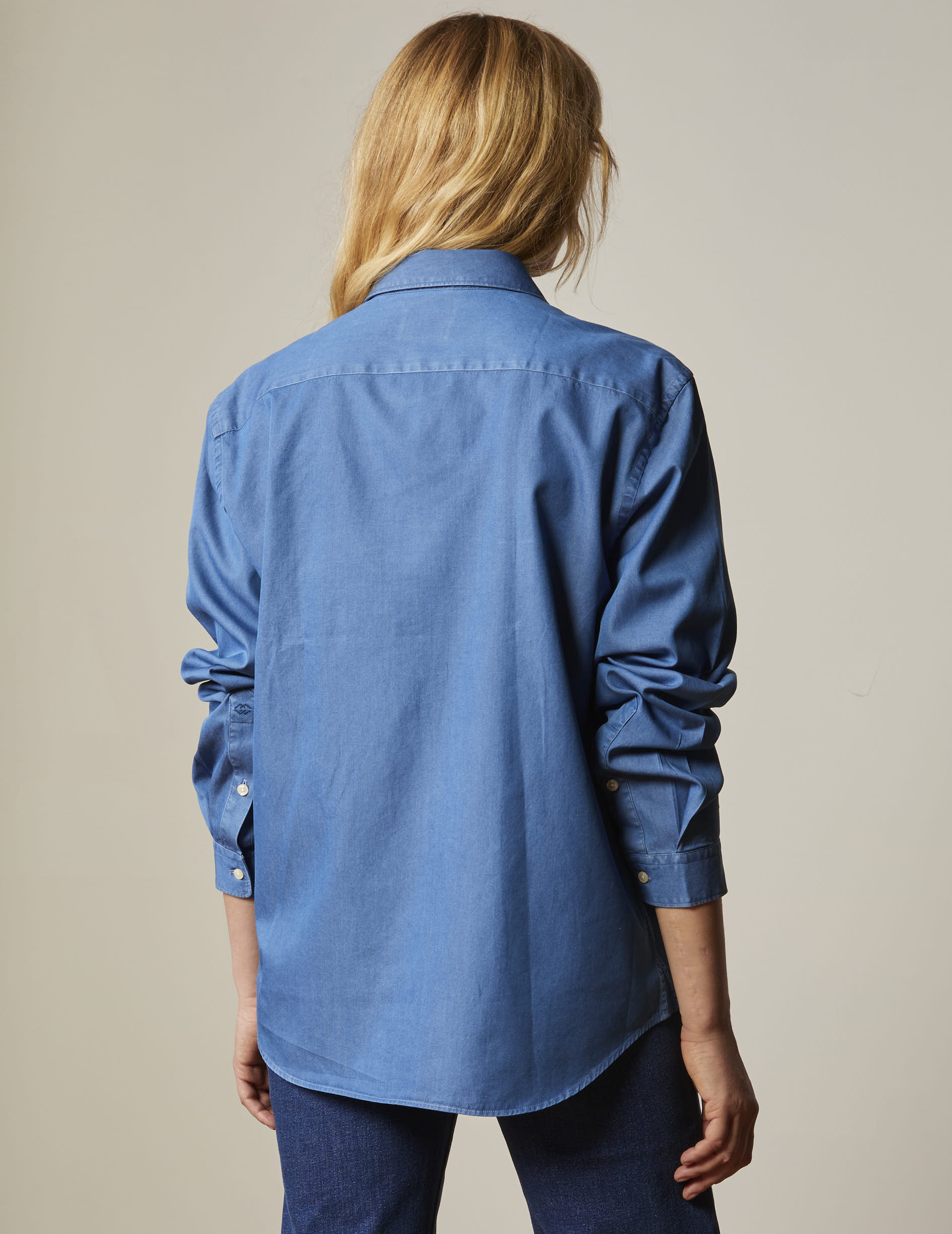 Denim Shirt Je Taime Denim Bleu - Image 4