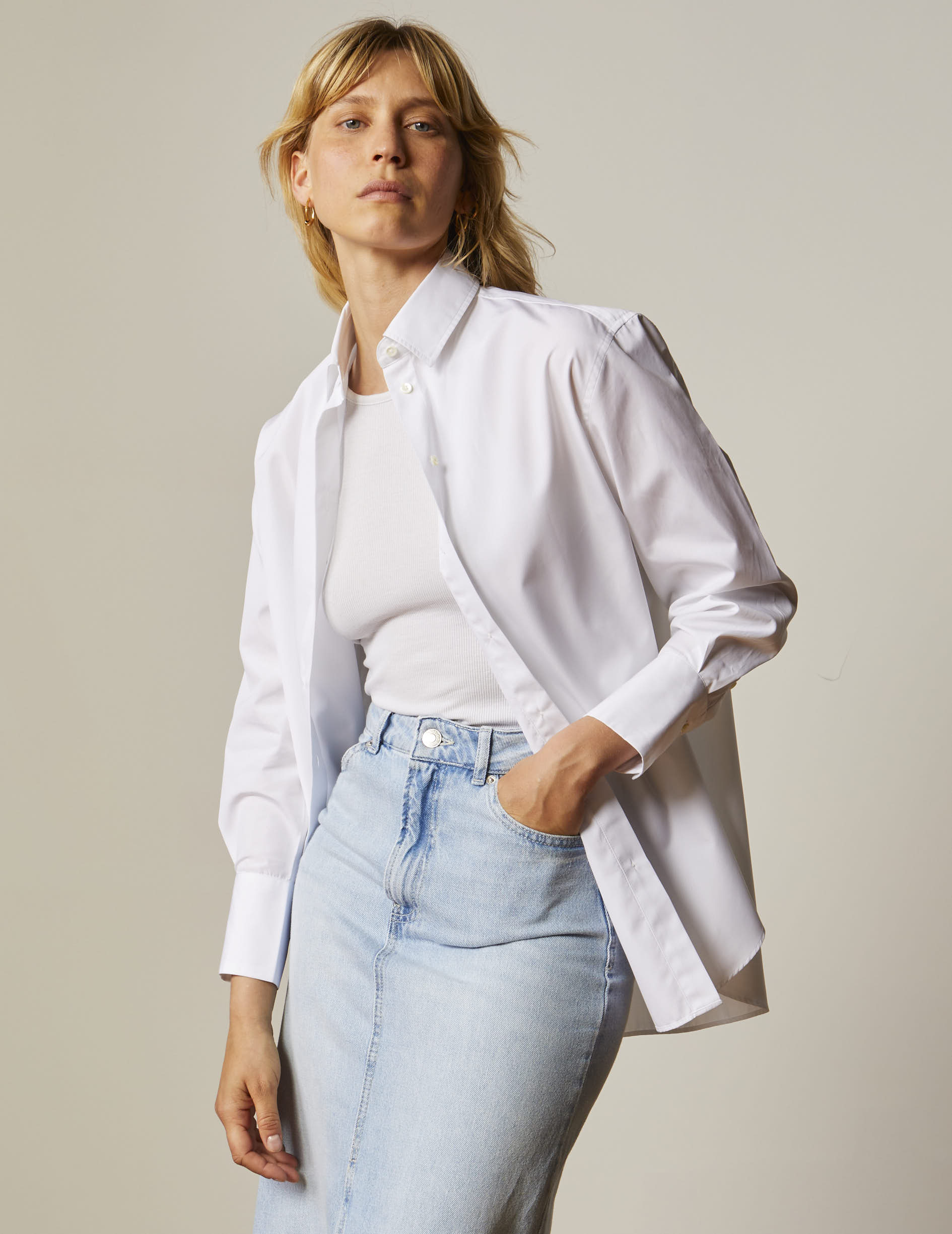 Shirt Mathilde Poplin Blanc
