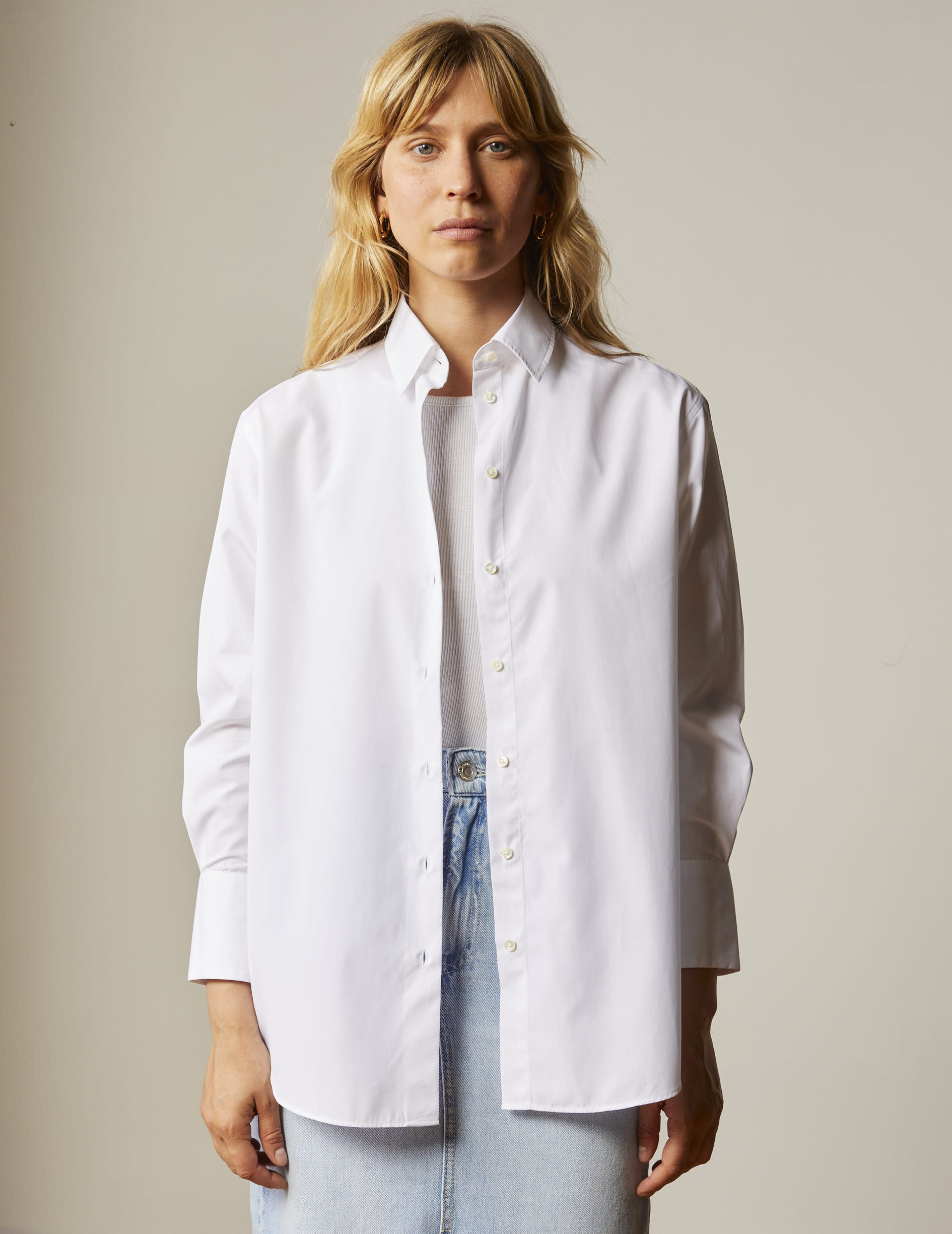 Shirt Mathilde Poplin Blanc - Image 3