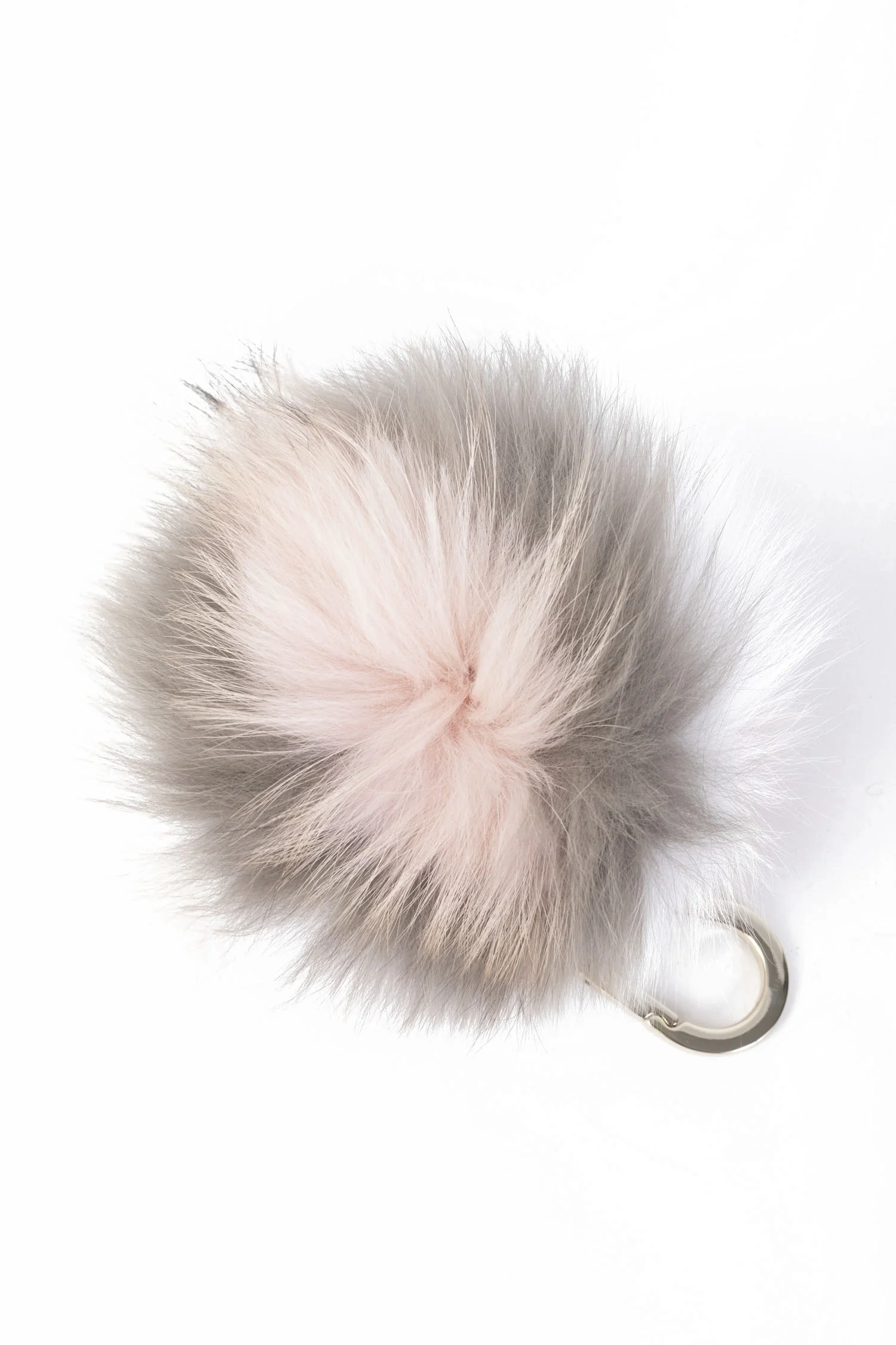 Fox Fur Pompom Keychain
