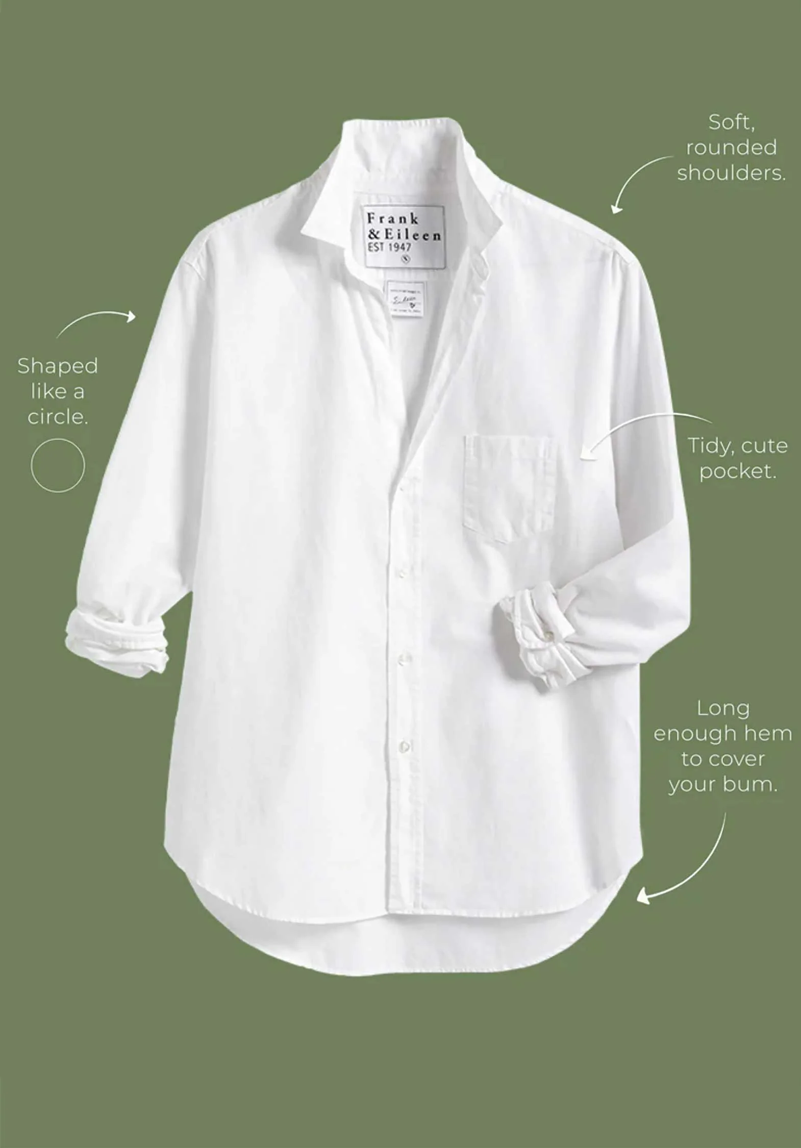 Shirt Eileen Classic W Classic-White-Chambr - Image 4