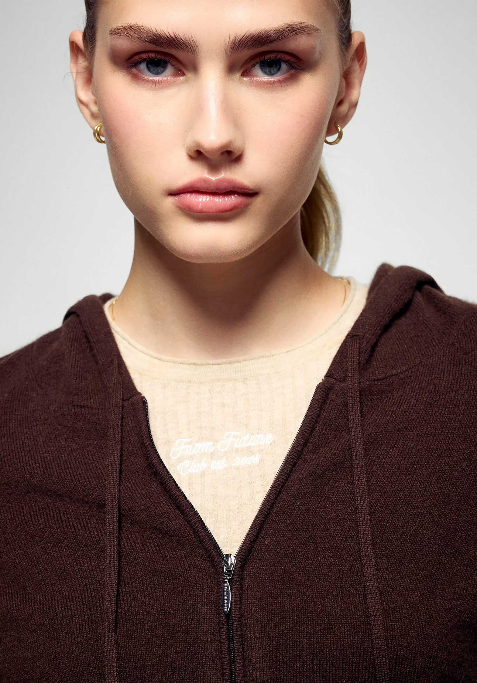 Cardigan 2401wph00007 Chocolat - Image 2