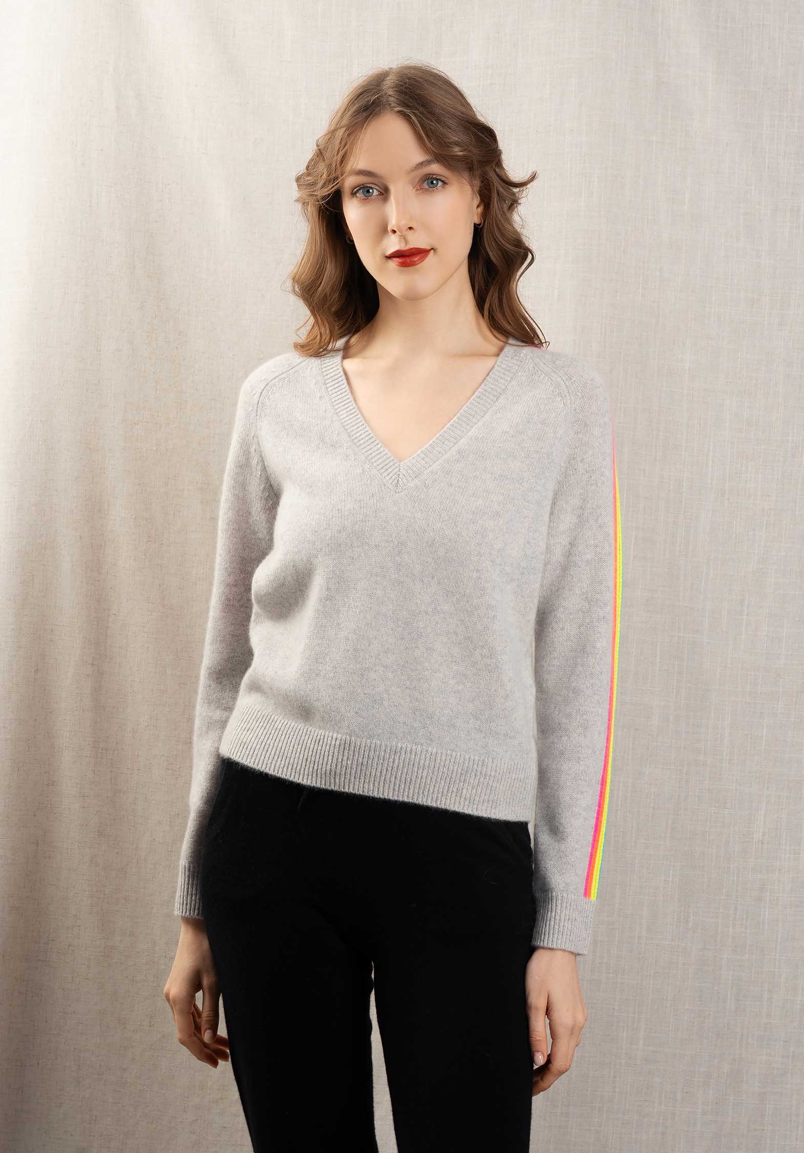 Pullover 2401wpv00485 Gris-Chine-Clair - Image 2