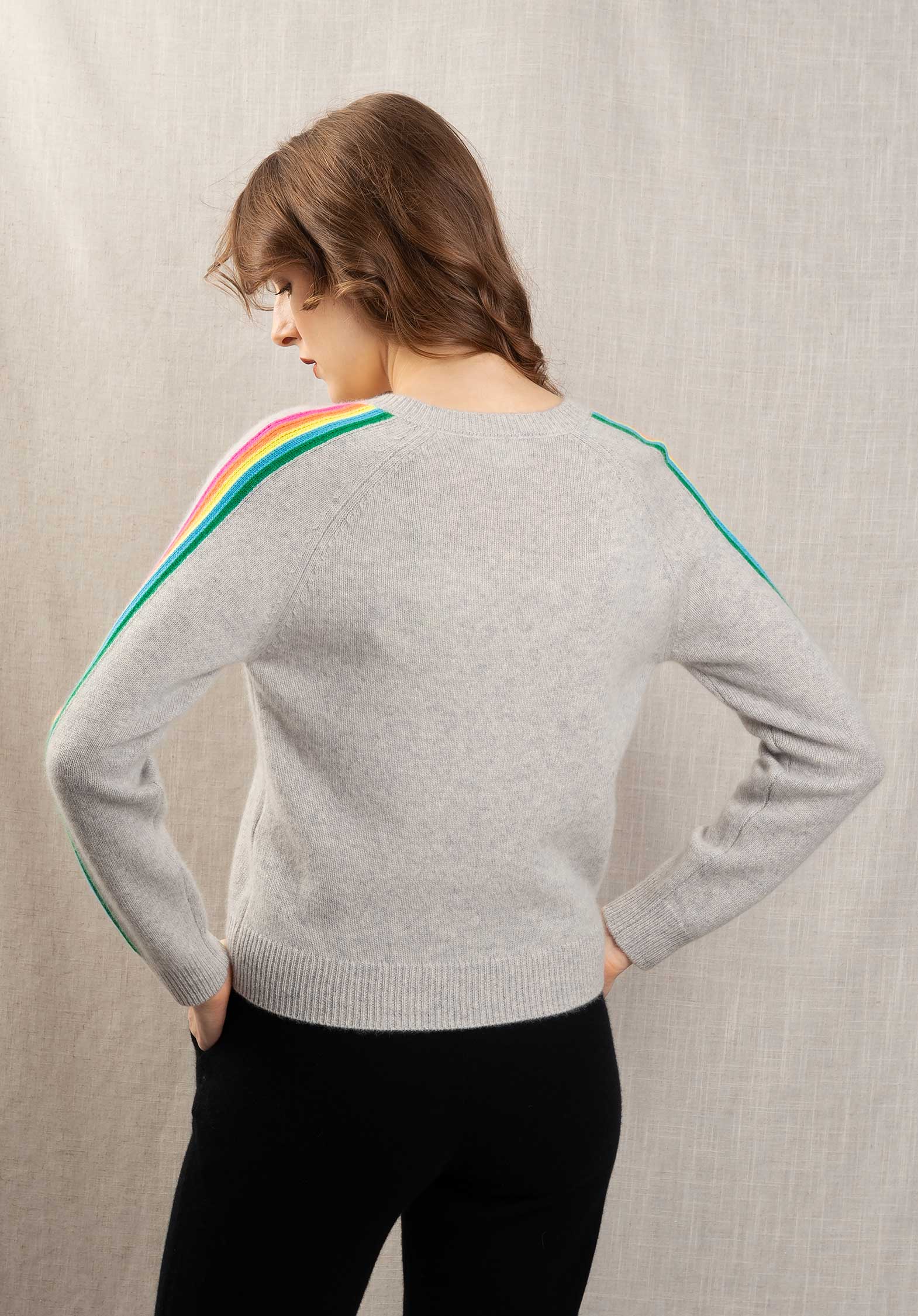 Pullover 2401wpv00485 Gris-Chine-Clair - Image 3
