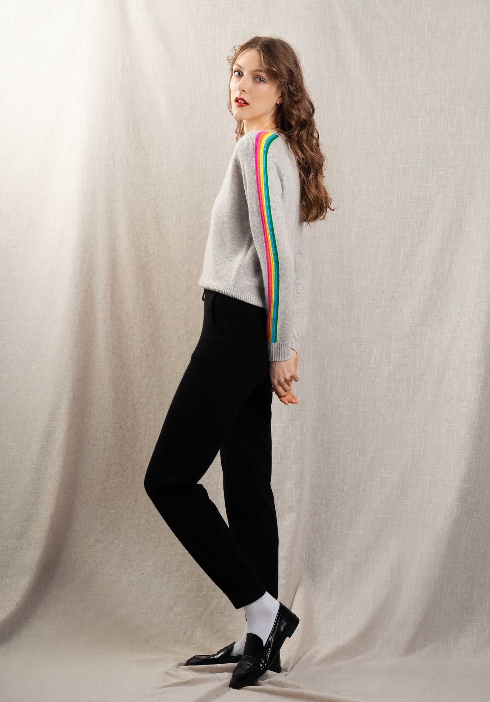 Pullover 2401wpv00485 Gris-Chine-Clair - Image 5