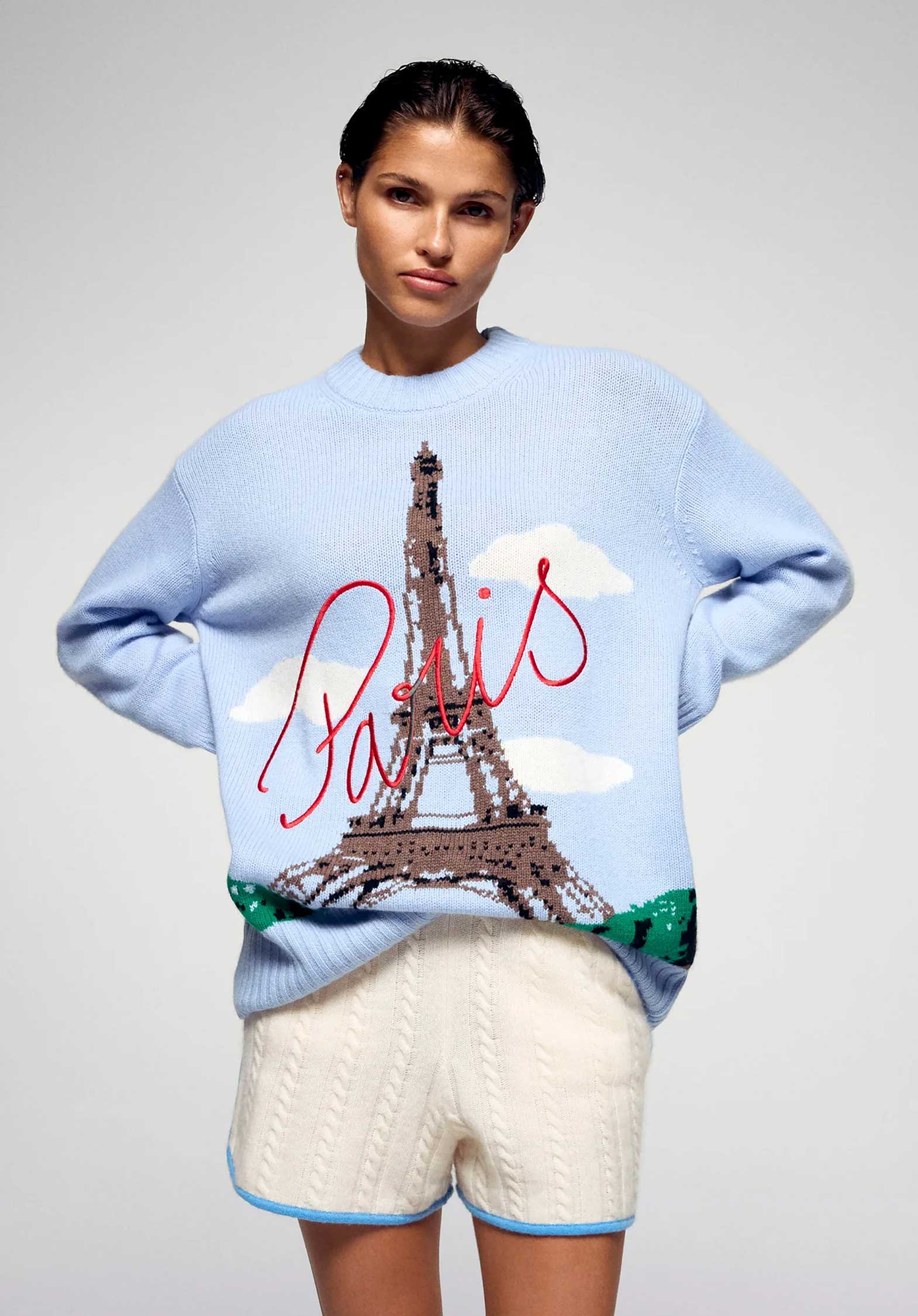 Pullover 2501wpr03278 Smooth-Blue - Image 3