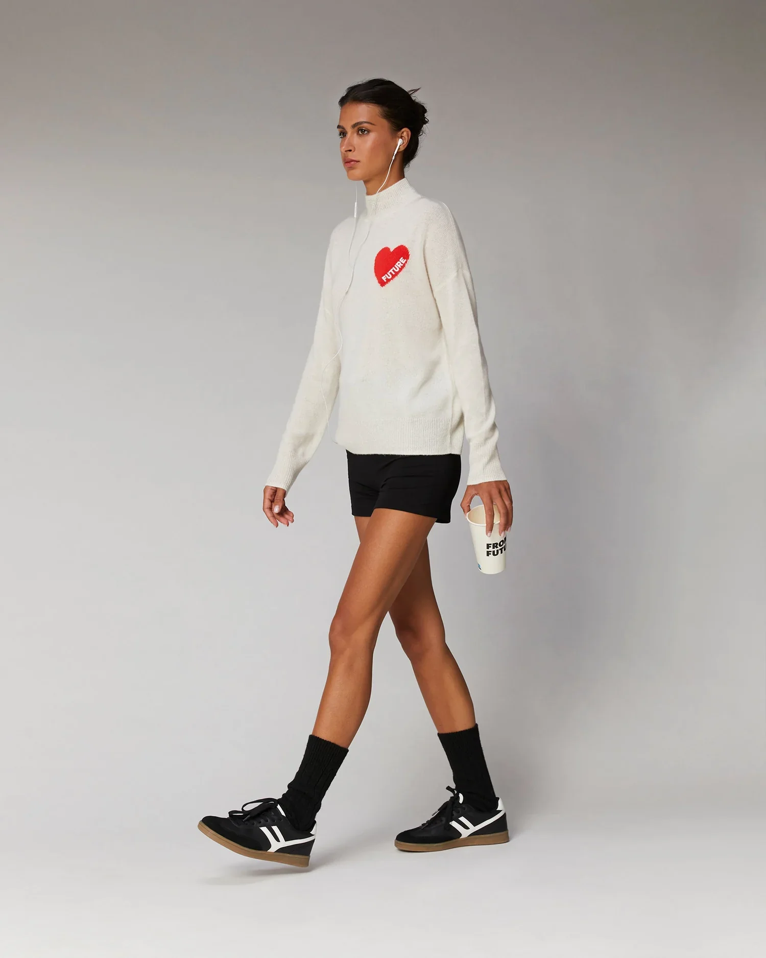 Turtleneck Knitted 2301wpm00746 9000-Ecru - Image 3