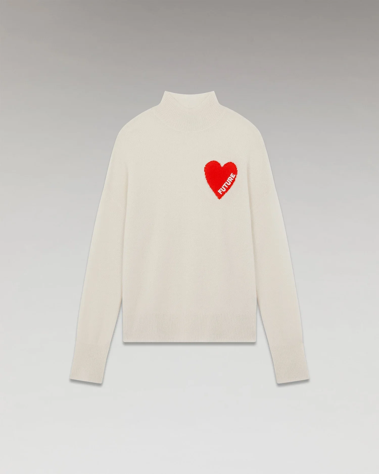 Turtleneck Knitted 2301wpm00746 9000-Ecru - Image 6