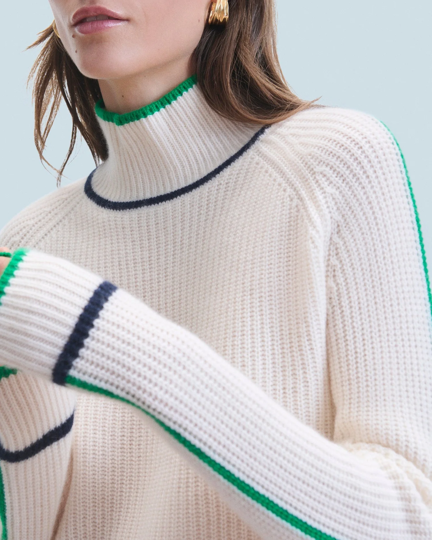 Turtleneck Knitted 2401wpm00735 Ecru - Image 2