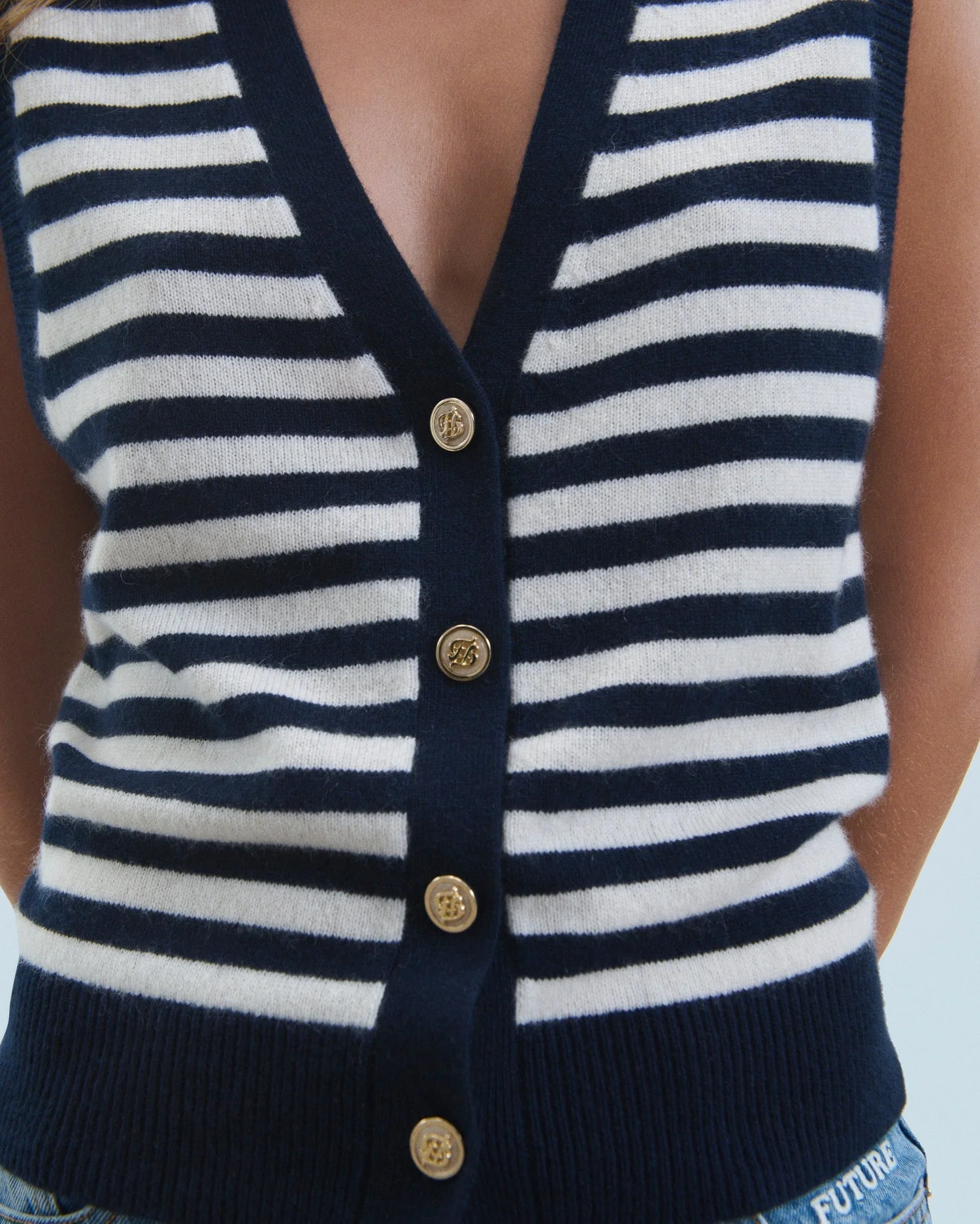 Vest 2401wps02149 Navy - Image 2