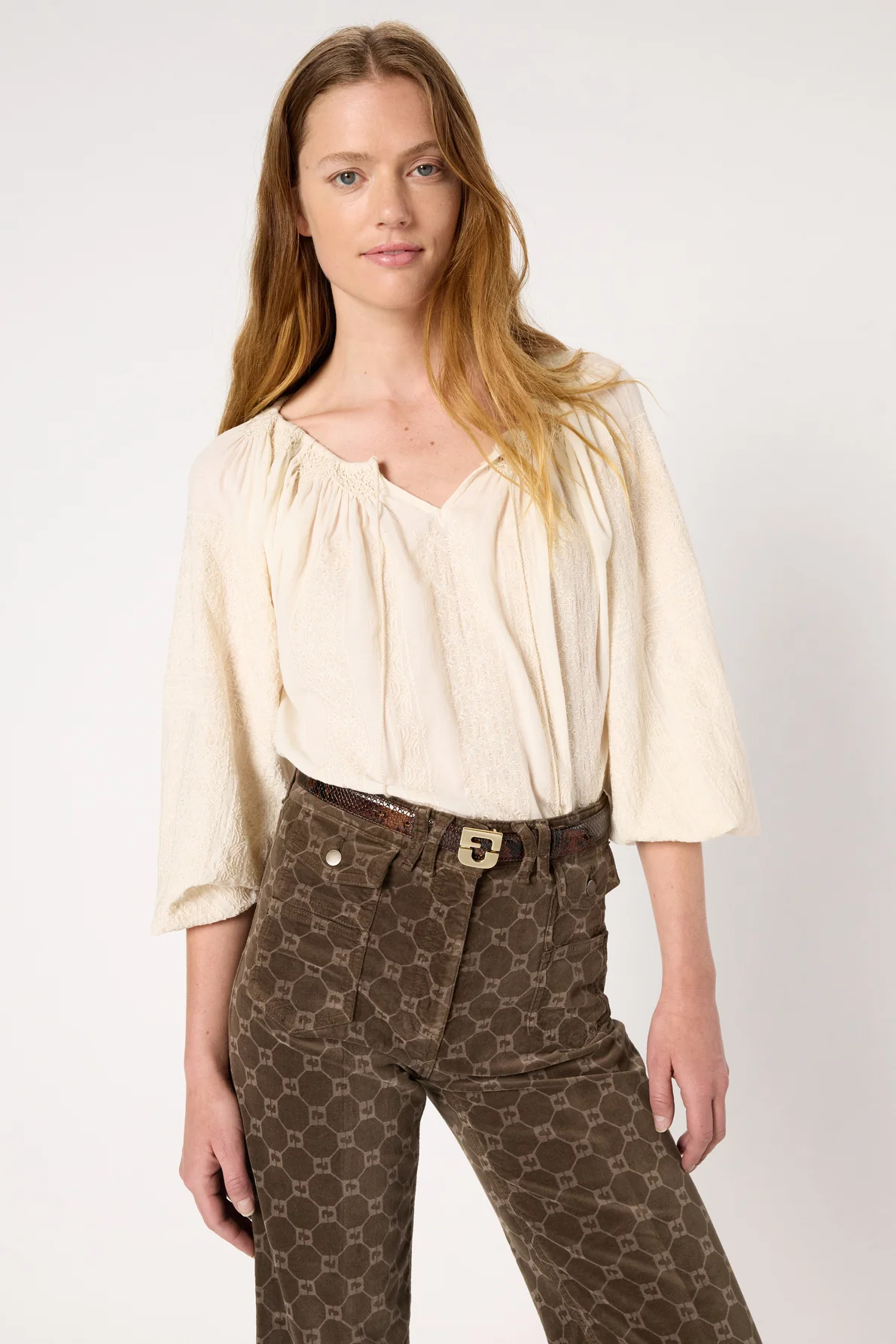 Blouse Dcc06c333 Ecru - Image 2