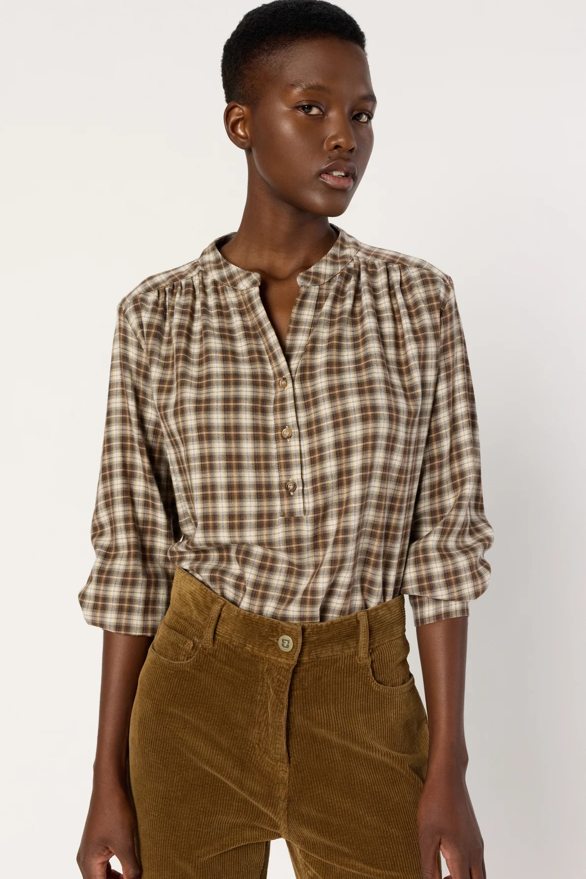 Blouse Dcc17c148 Brown - Image 2