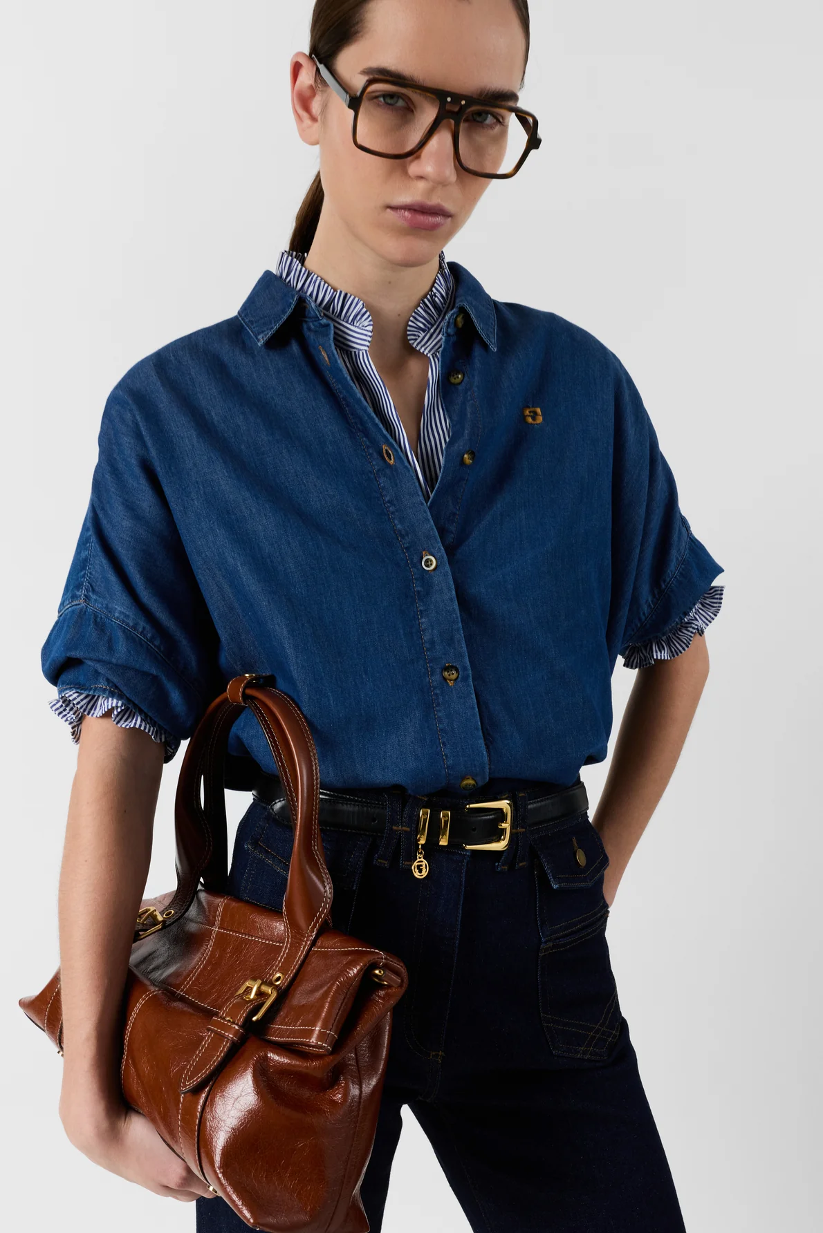 Blouse Ddc22d058 Blue - Image 2