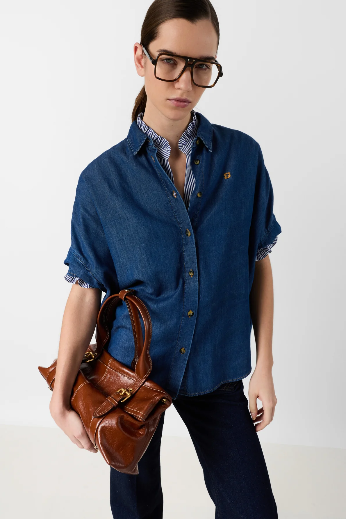 Blouse Ddc22d058 Blue - Image 3