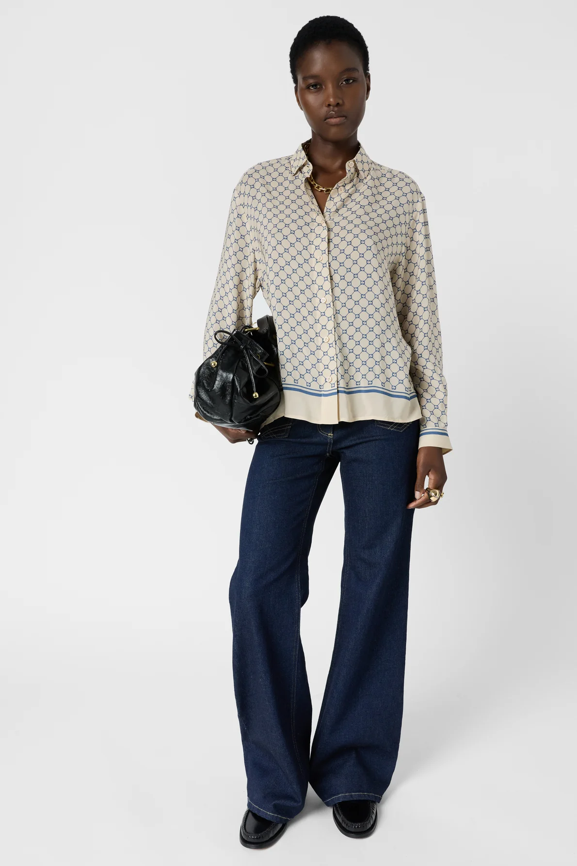 Blouse Ddc76d335 Blue - Image 3