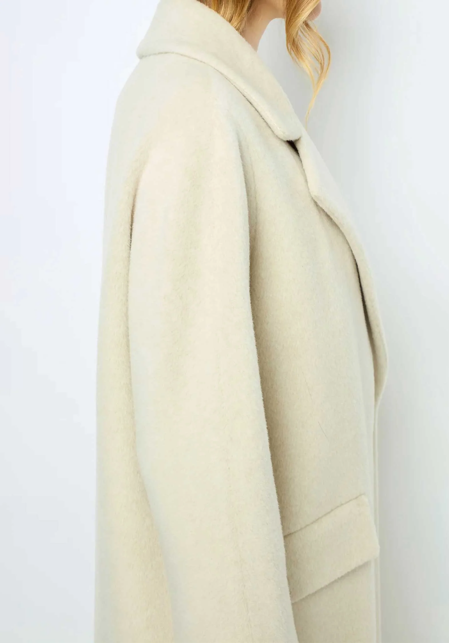 Coat Dam66a039 Ecru - Image 5