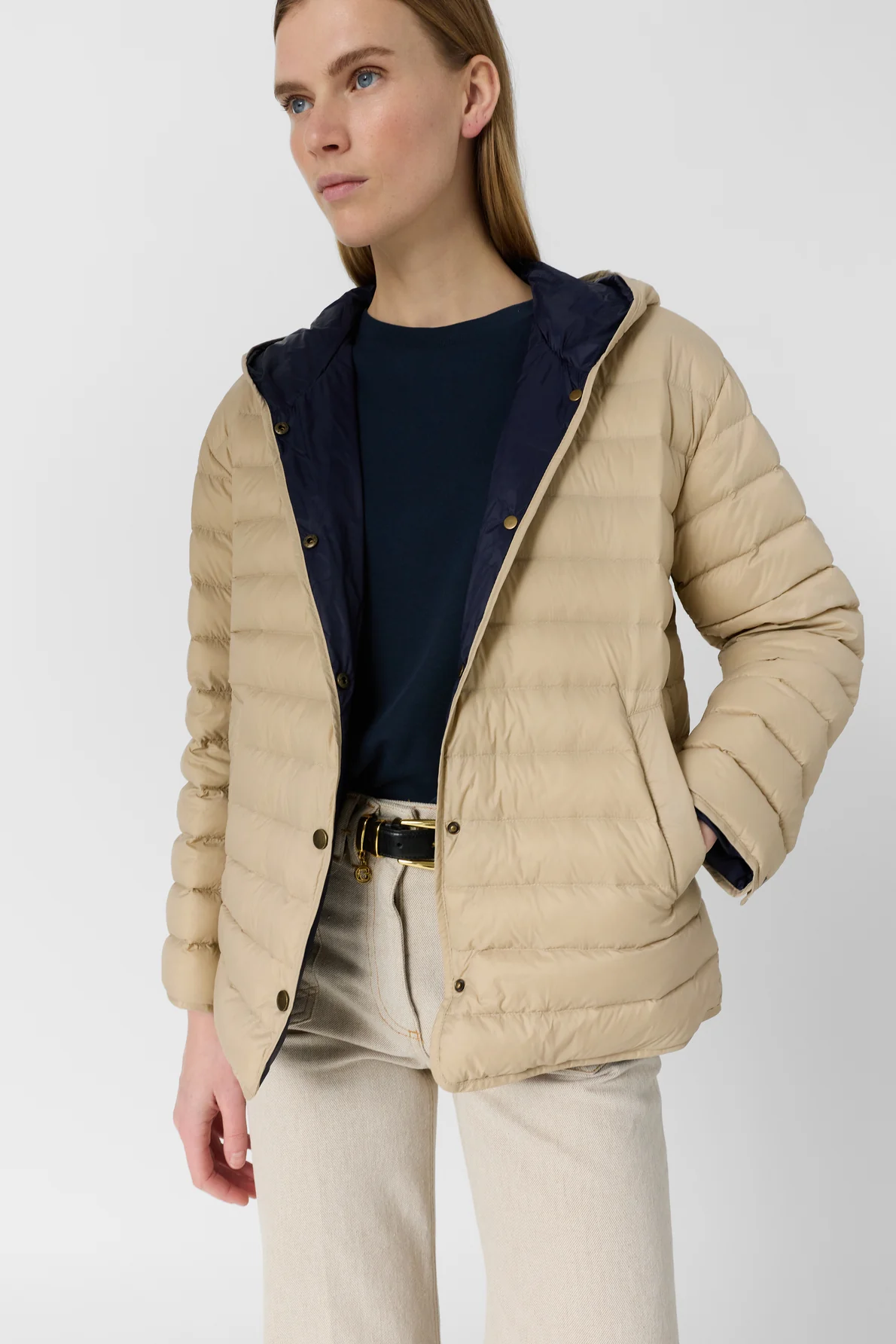 Coat Ddm24d004 Sand - Image 2