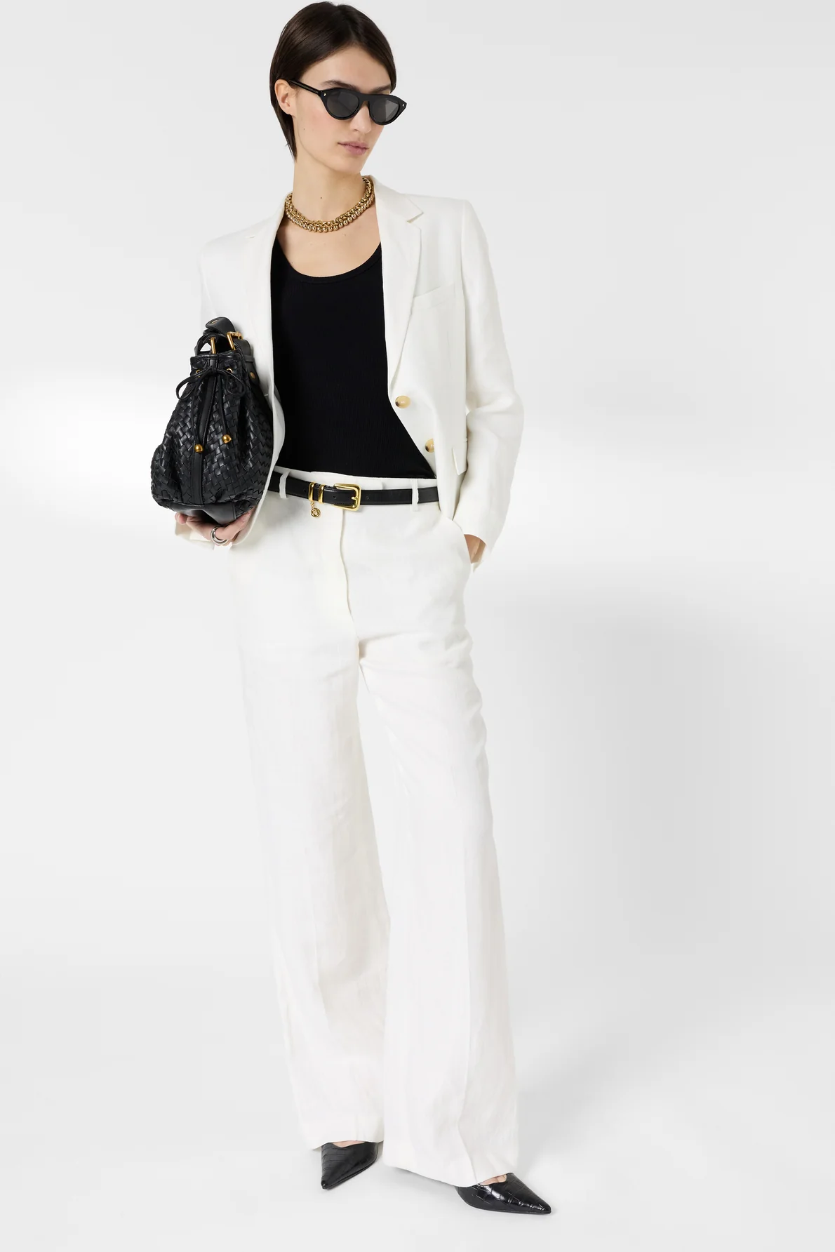Women's Elegant Everyday Suit Jacket Linen - Ecru - Image 2