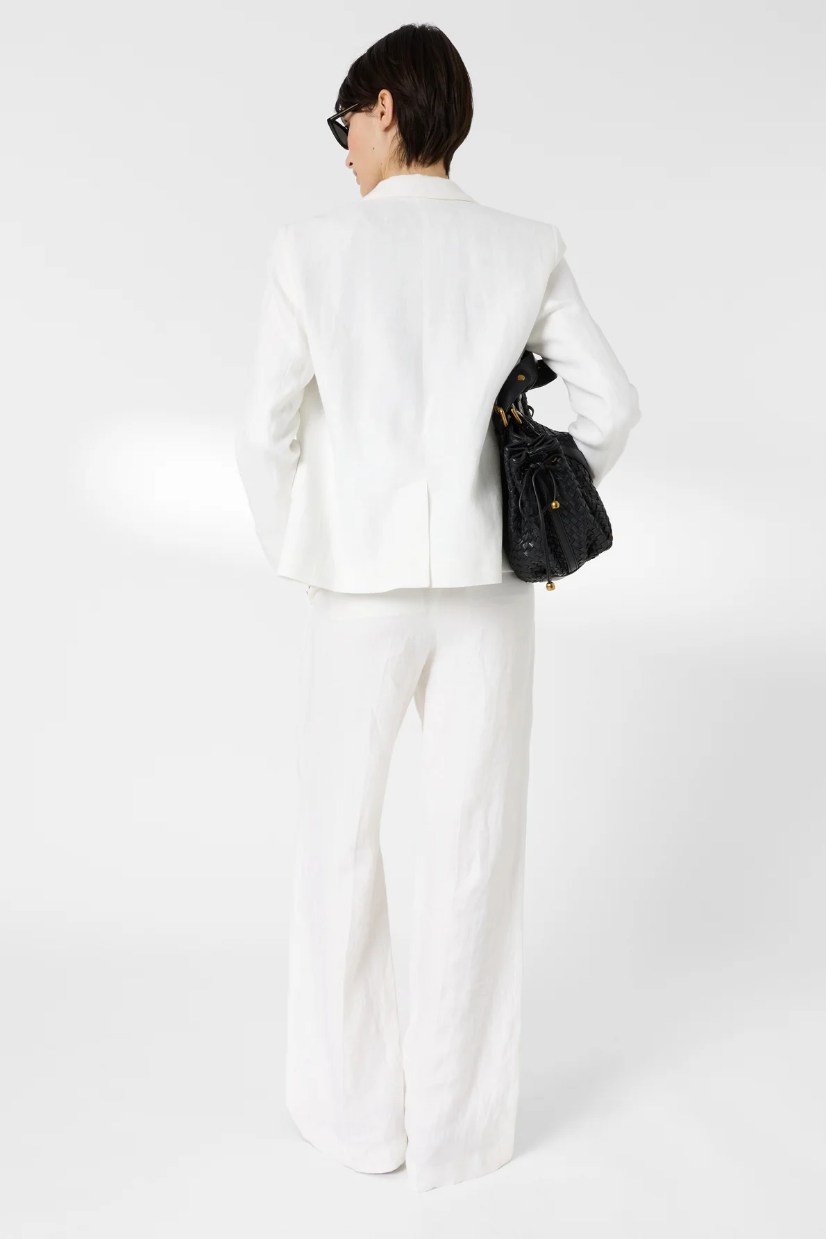 Women's Elegant Everyday Suit Jacket Linen - Ecru - Image 4