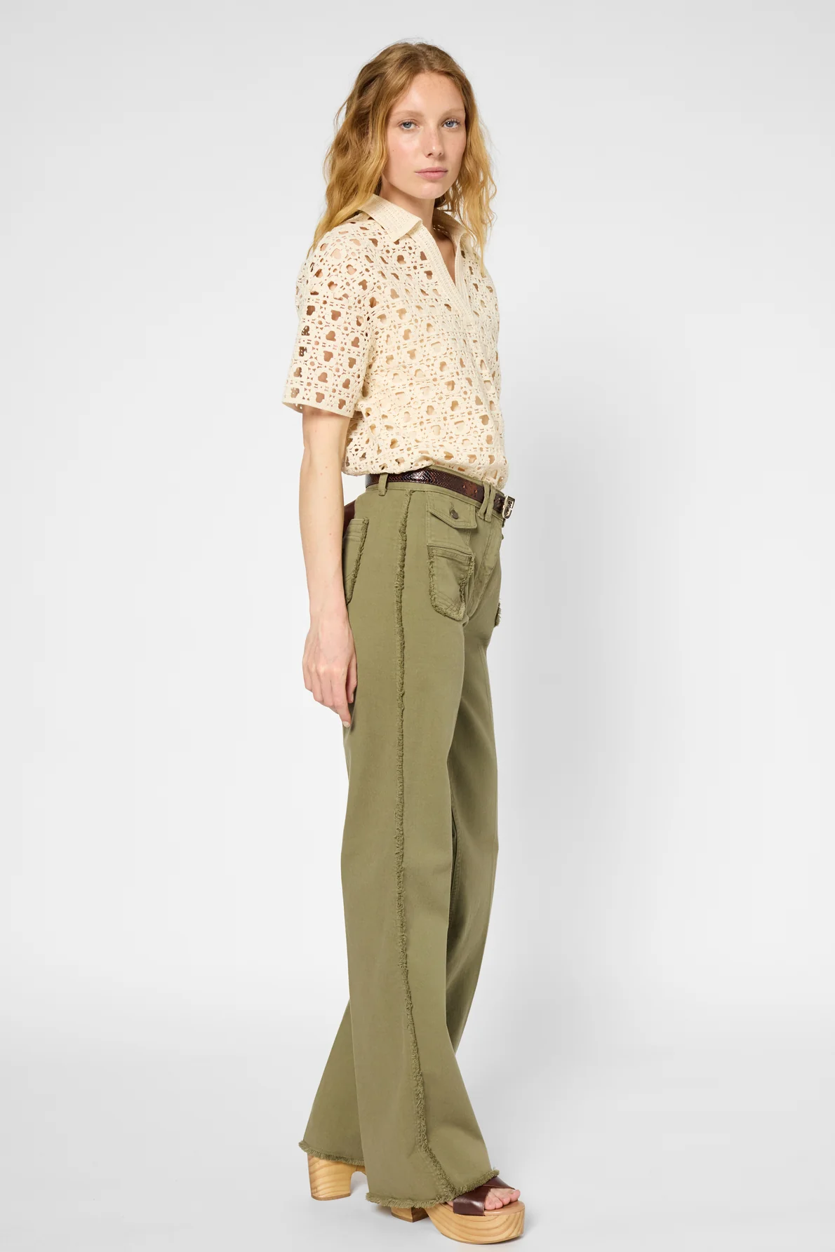 Jean Dbp67b326 Khaki-Green - Image 5