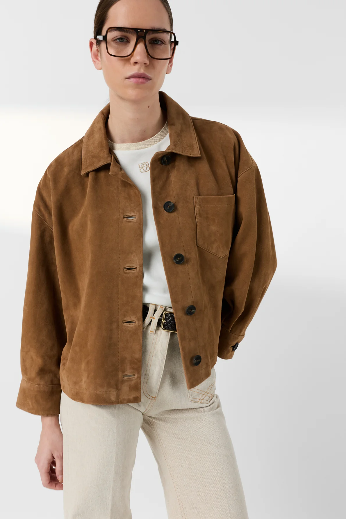 Unisex Premium Leather Garment Jacket 100% Leather - Straw - Image 2