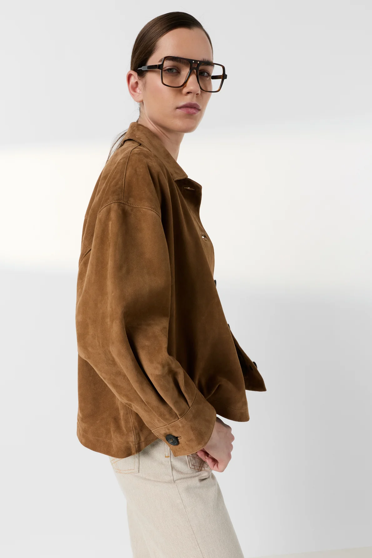 Unisex Premium Leather Garment Jacket 100% Leather - Straw - Image 5