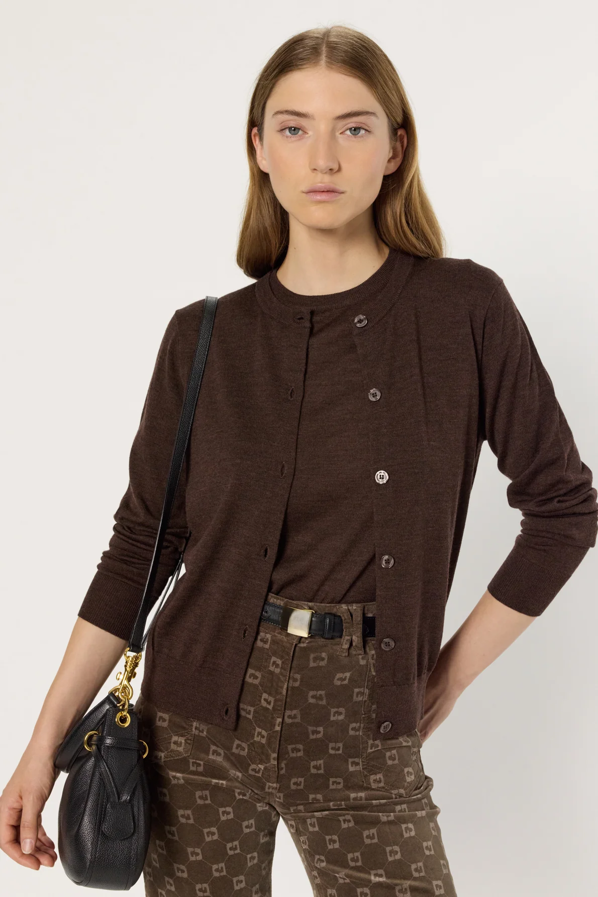 Pullover/vest Dcu01c222 Brown - Image 2