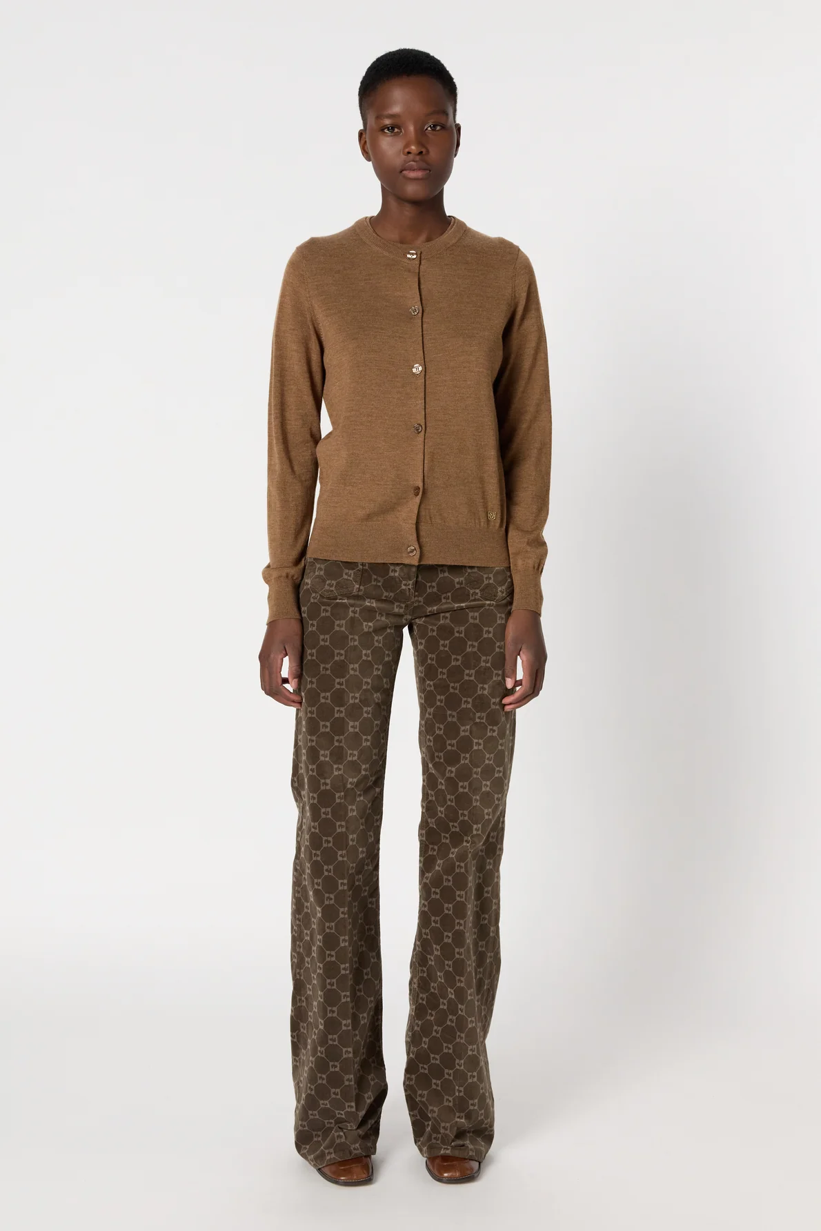 Pullover/vest Dcu01c222 Camel - Image 3