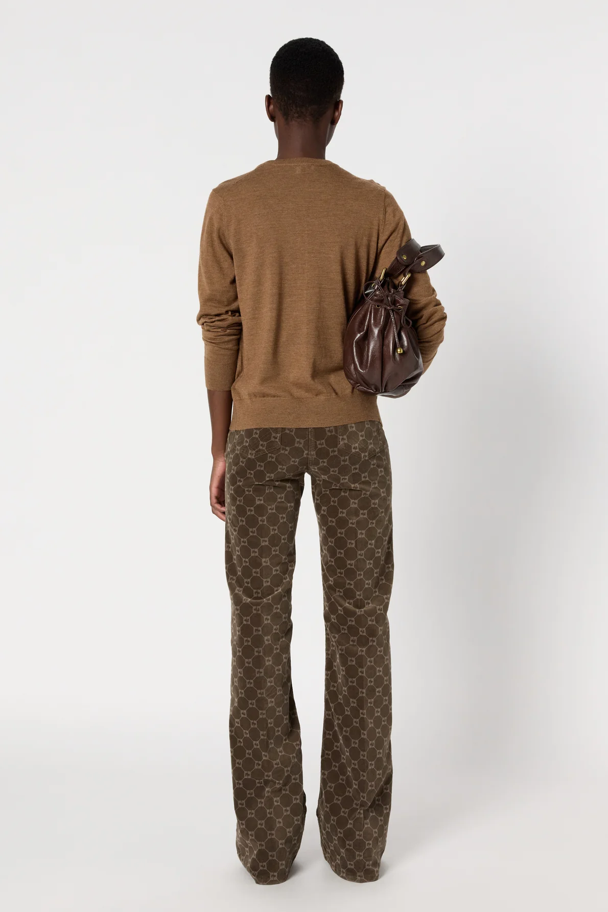 Pullover/vest Dcu01c222 Camel - Image 4