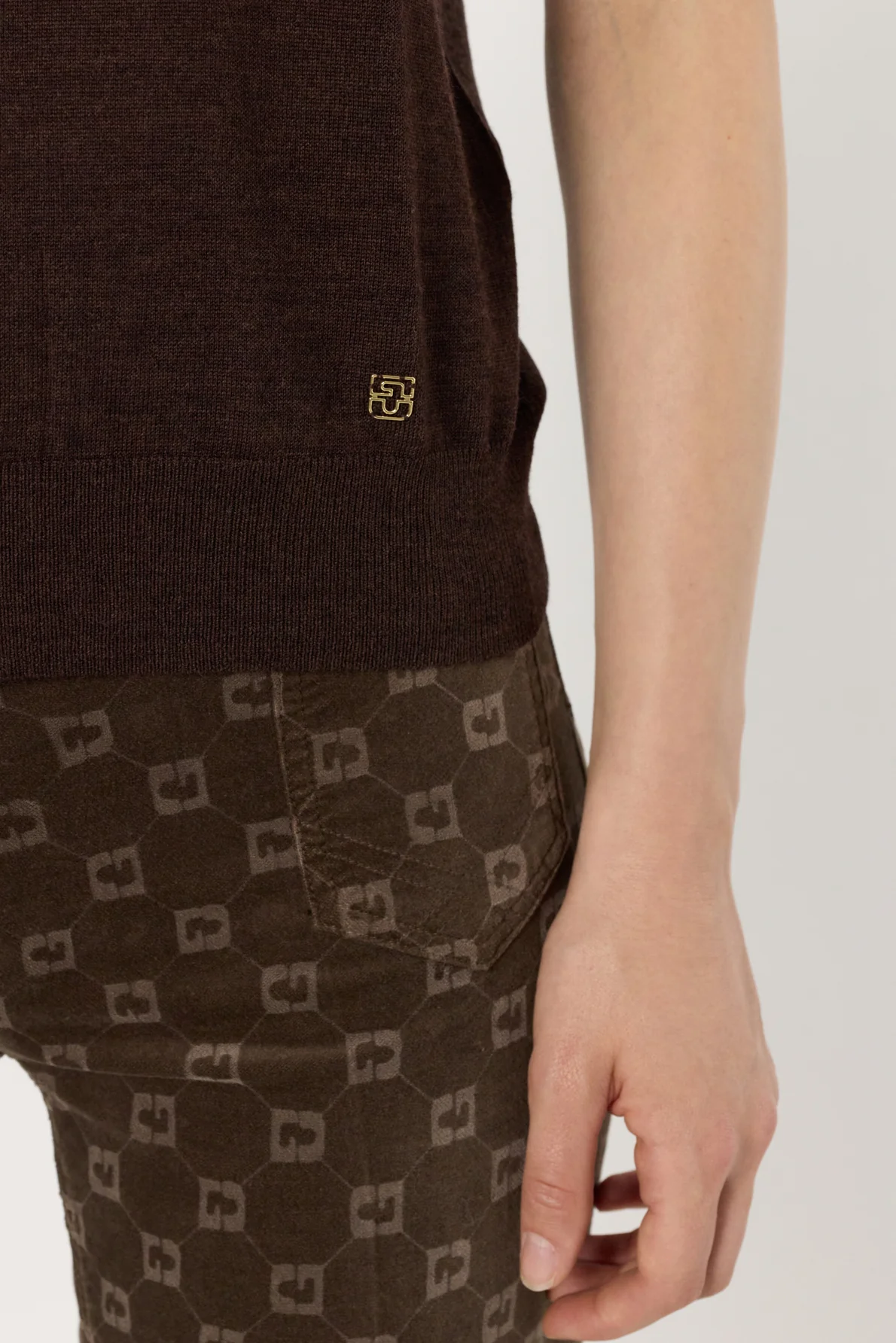 Pullover/vest Dcu02c222 Brown - Image 4