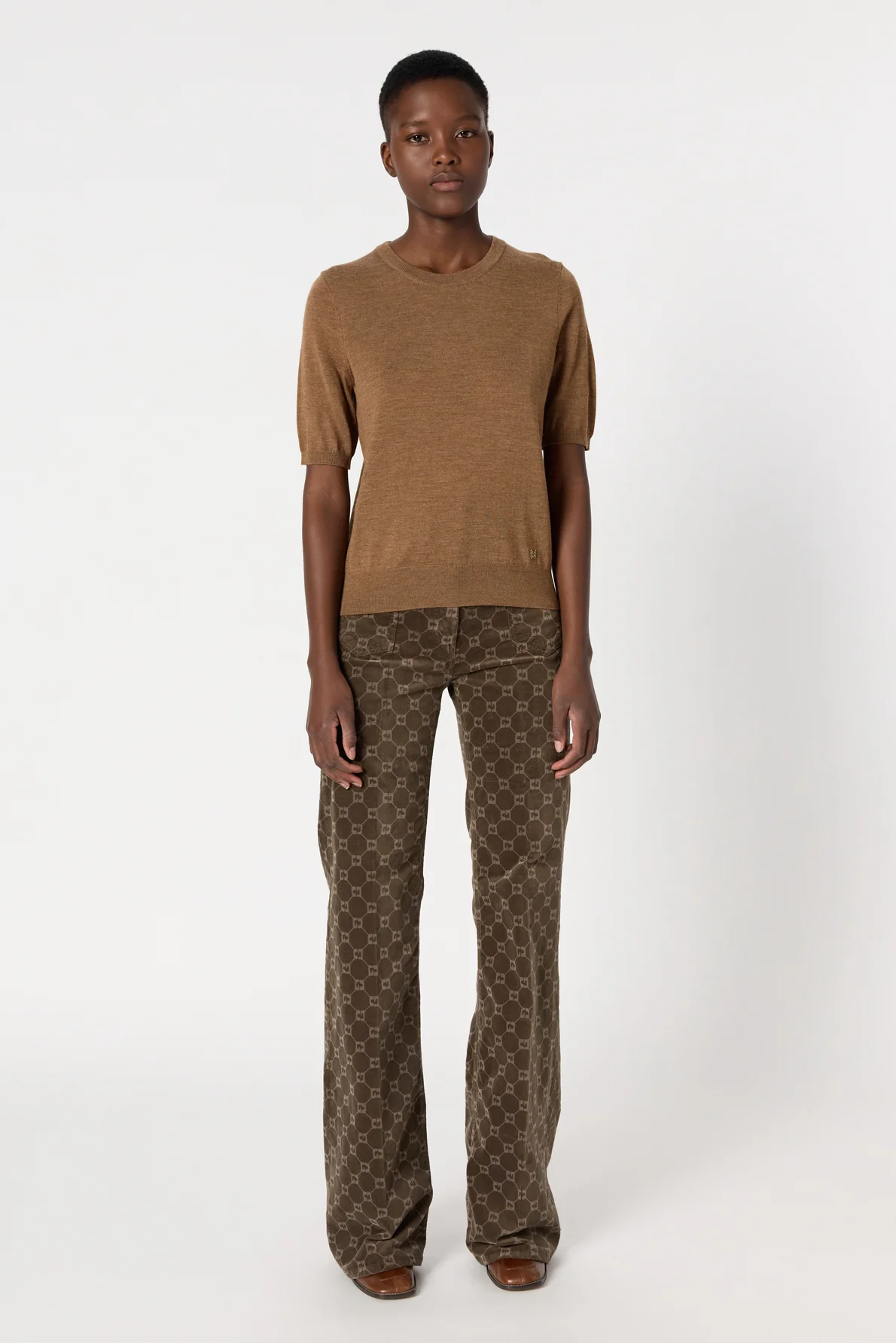 Pullover/vest Dcu02c222 Camel - Image 3