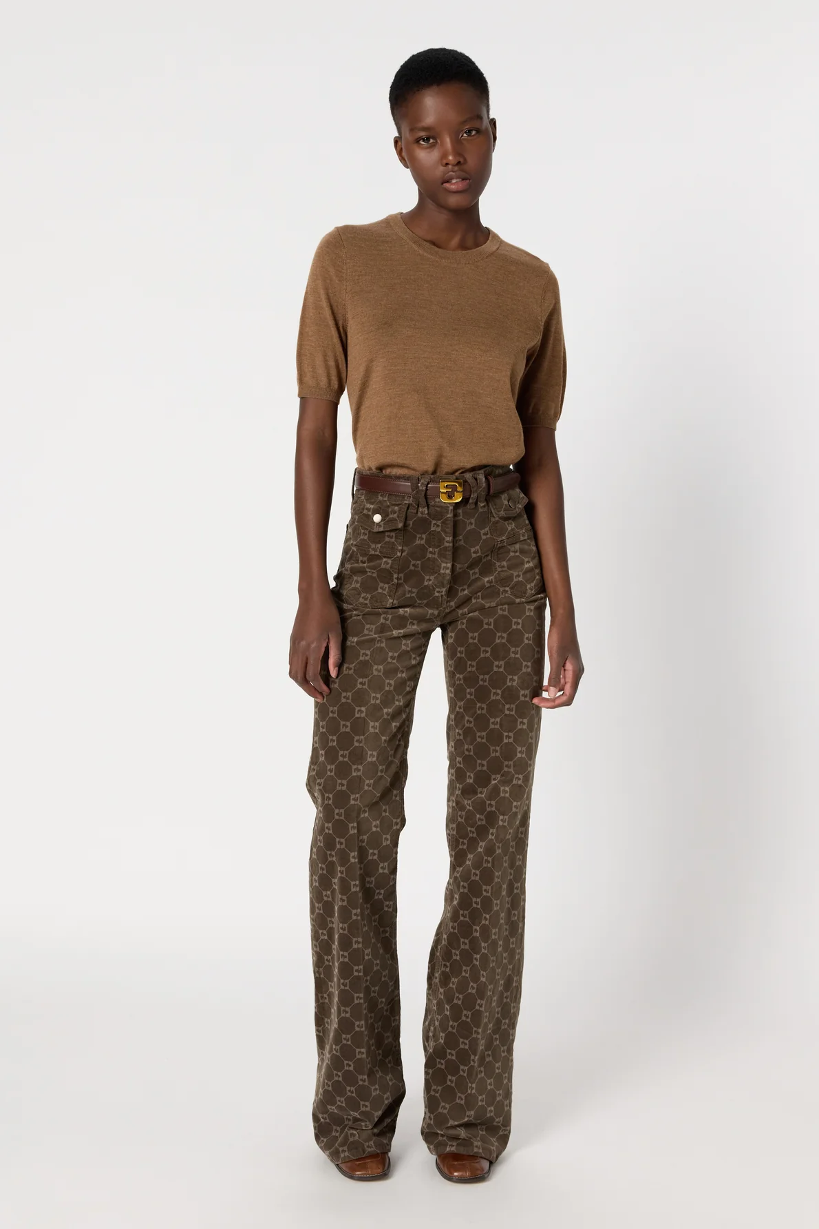 Pullover/vest Dcu02c222 Camel - Image 5